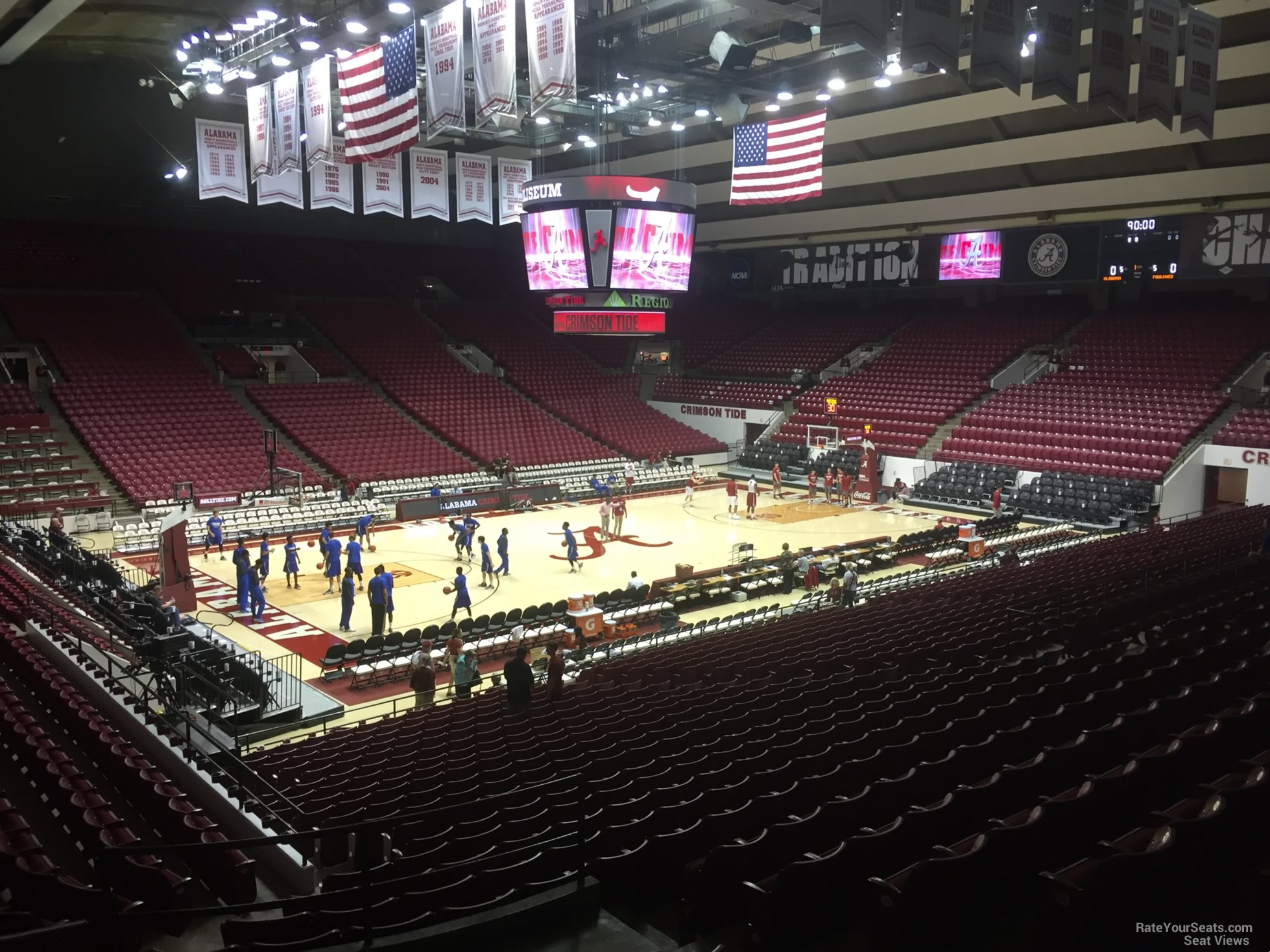 section g, row 25 seat view  - coleman coliseum