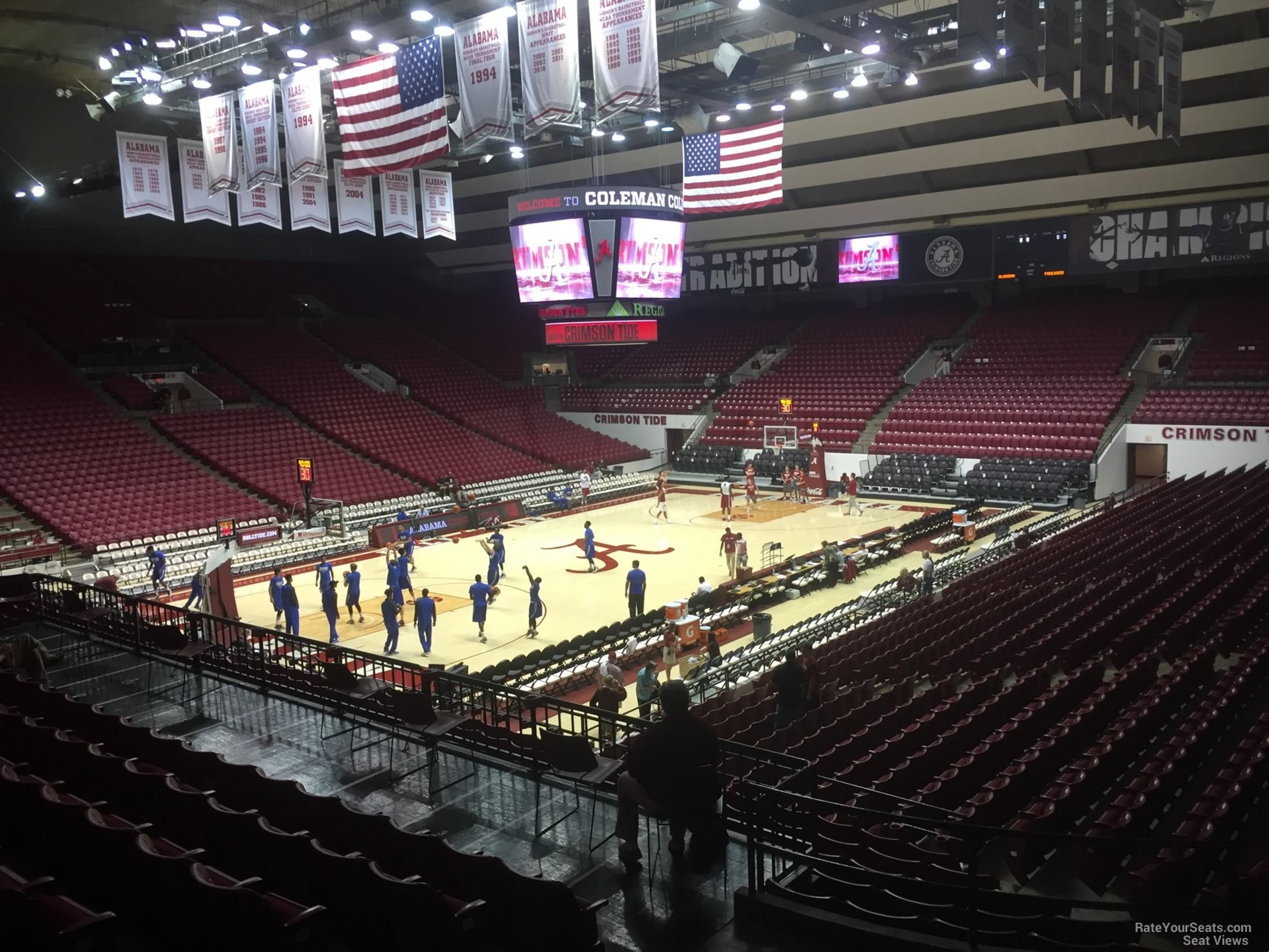 section h, row 25 seat view  - coleman coliseum