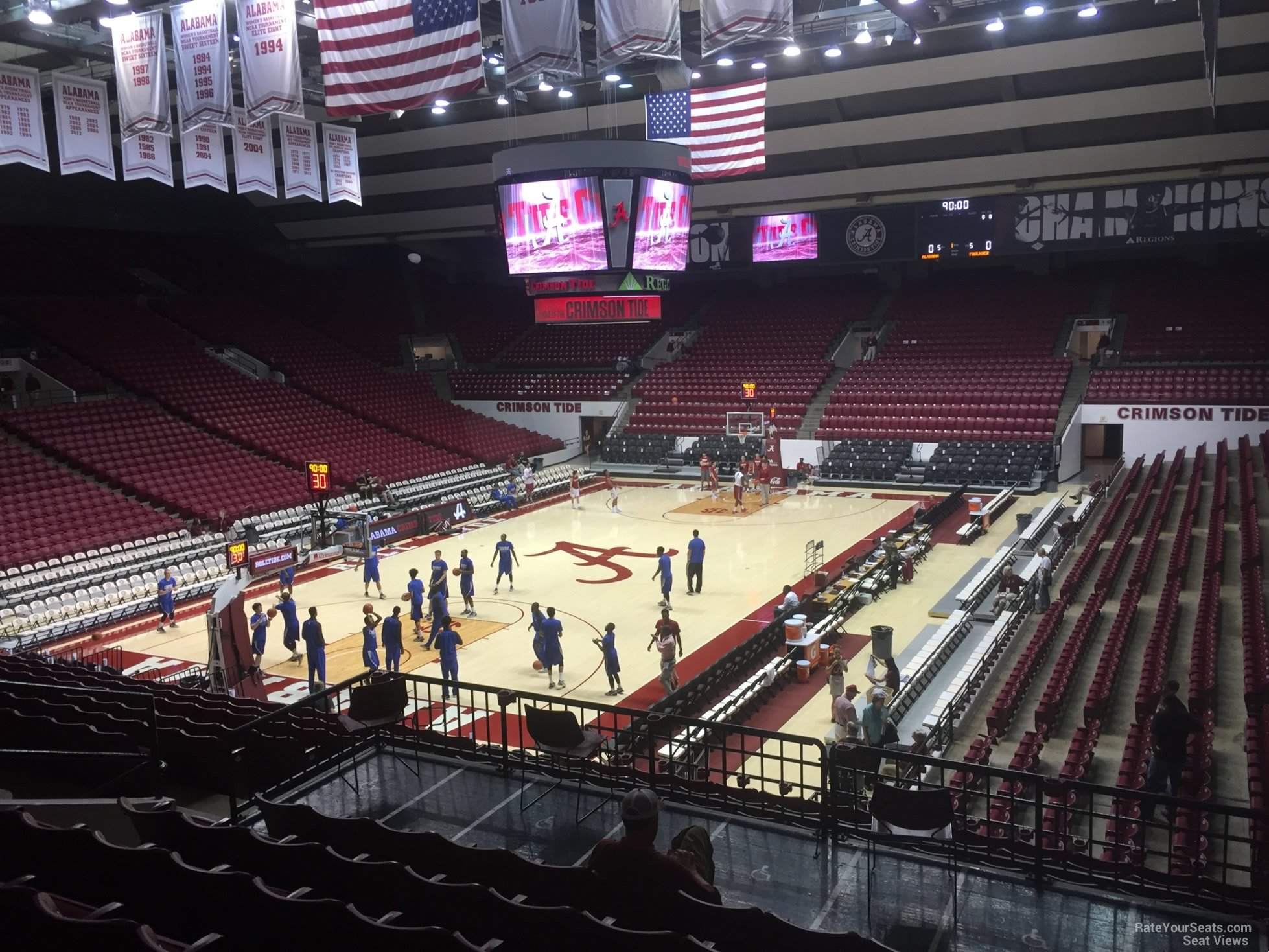 section i, row 25 seat view  - coleman coliseum