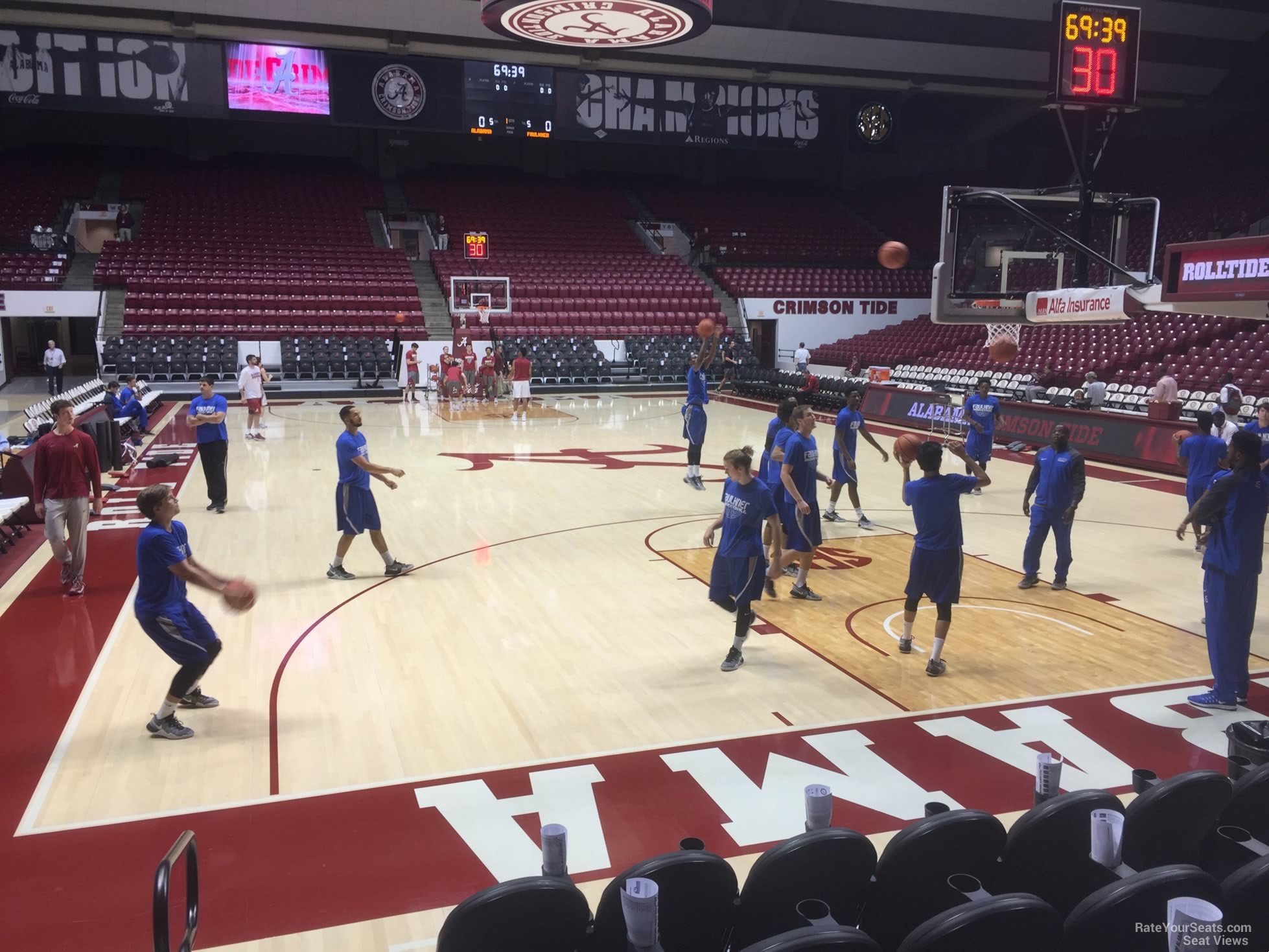 section k, row 10 seat view  - coleman coliseum