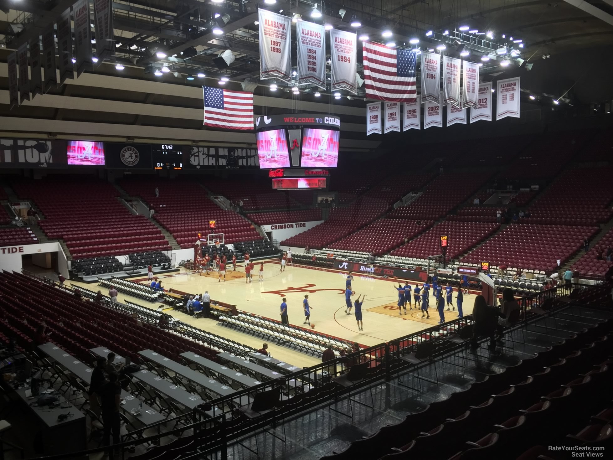 section m, row 25 seat view  - coleman coliseum