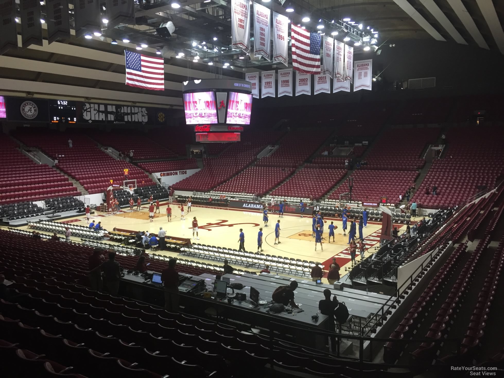 section n, row 25 seat view  - coleman coliseum