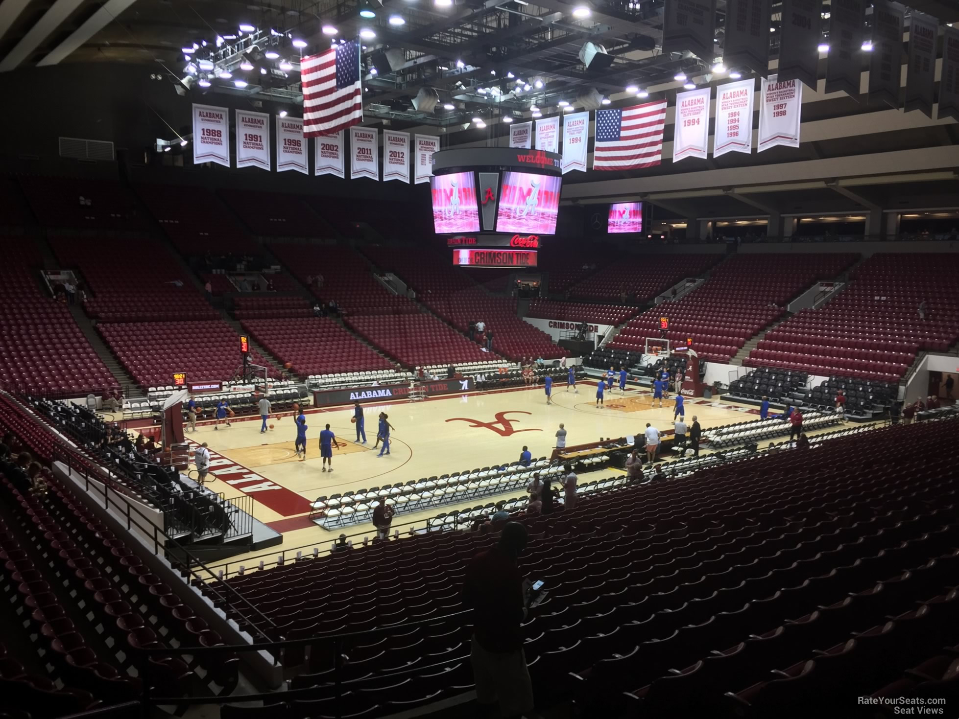 section t, row 25 seat view  - coleman coliseum