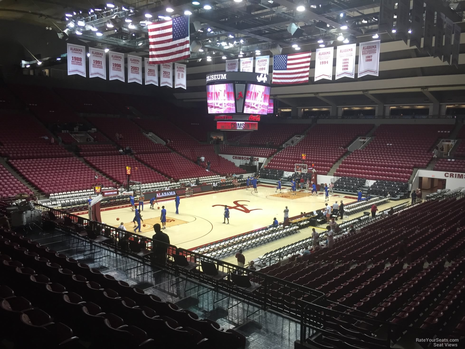 section u, row 25 seat view  - coleman coliseum