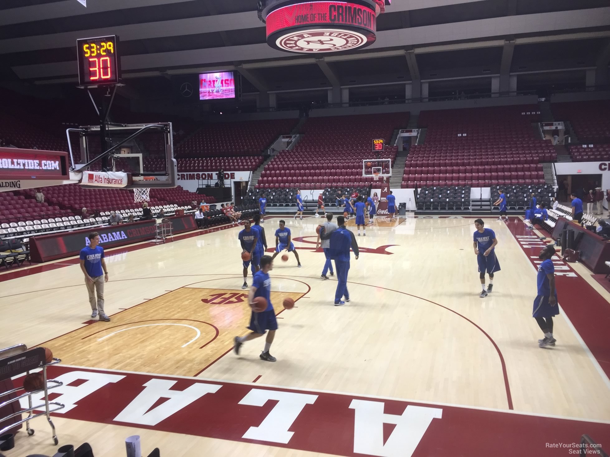 section w, row 10 seat view  - coleman coliseum