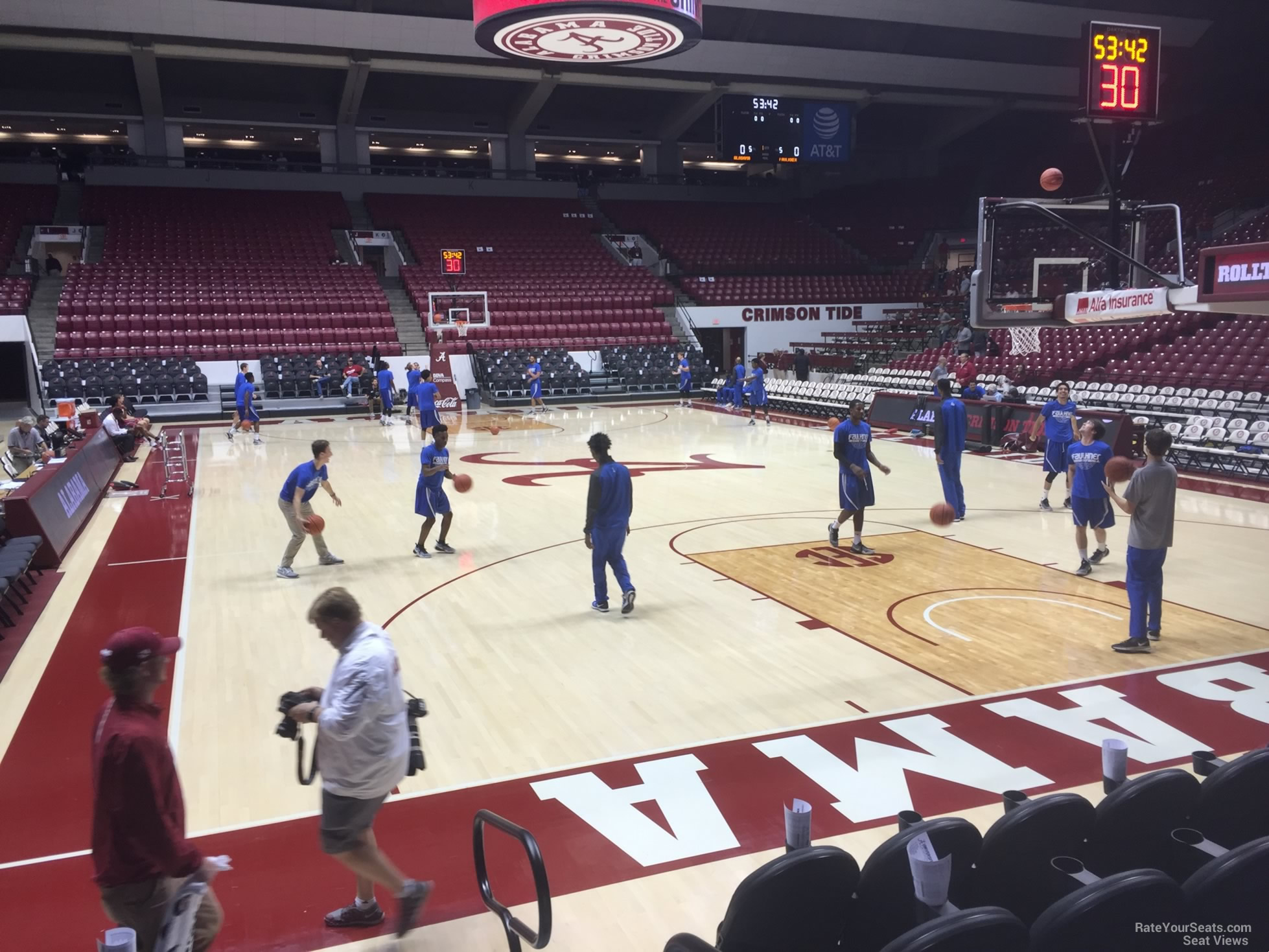 section x, row 10 seat view  - coleman coliseum