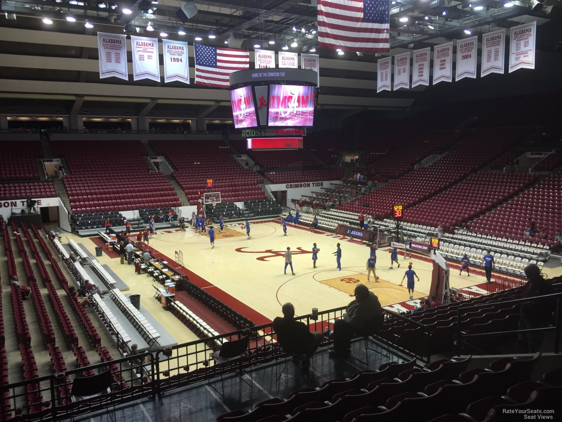 section y, row 25 seat view  - coleman coliseum