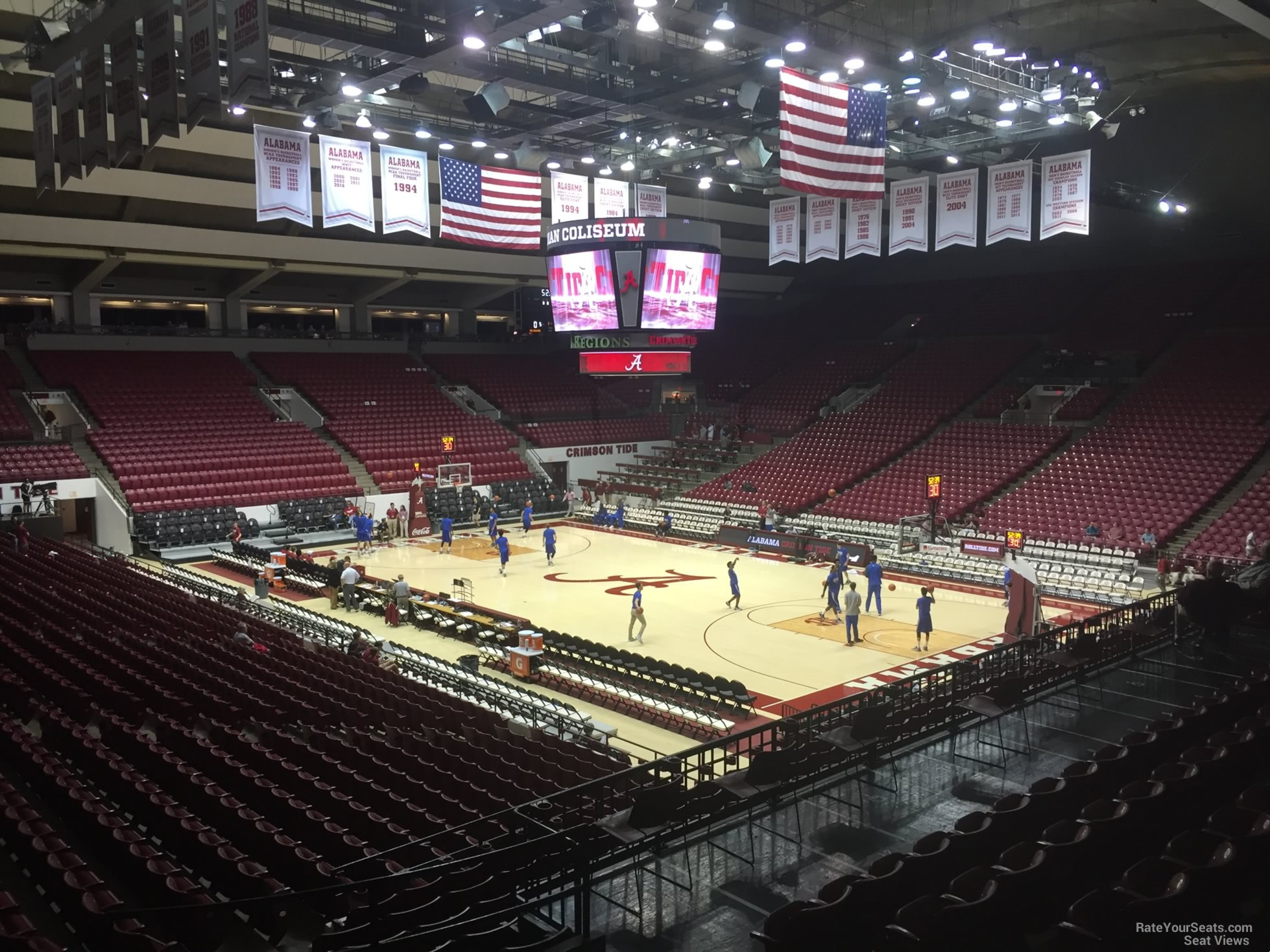 section z, row 25 seat view  - coleman coliseum