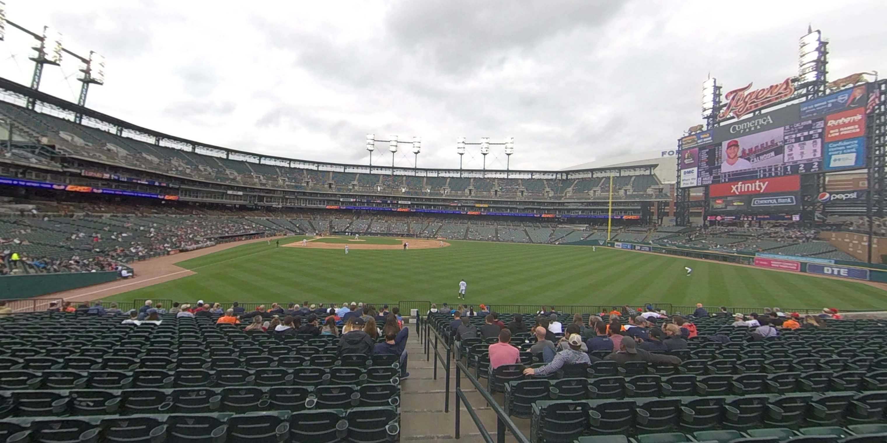 section 104 panoramic seat view  for baseball - comerica park