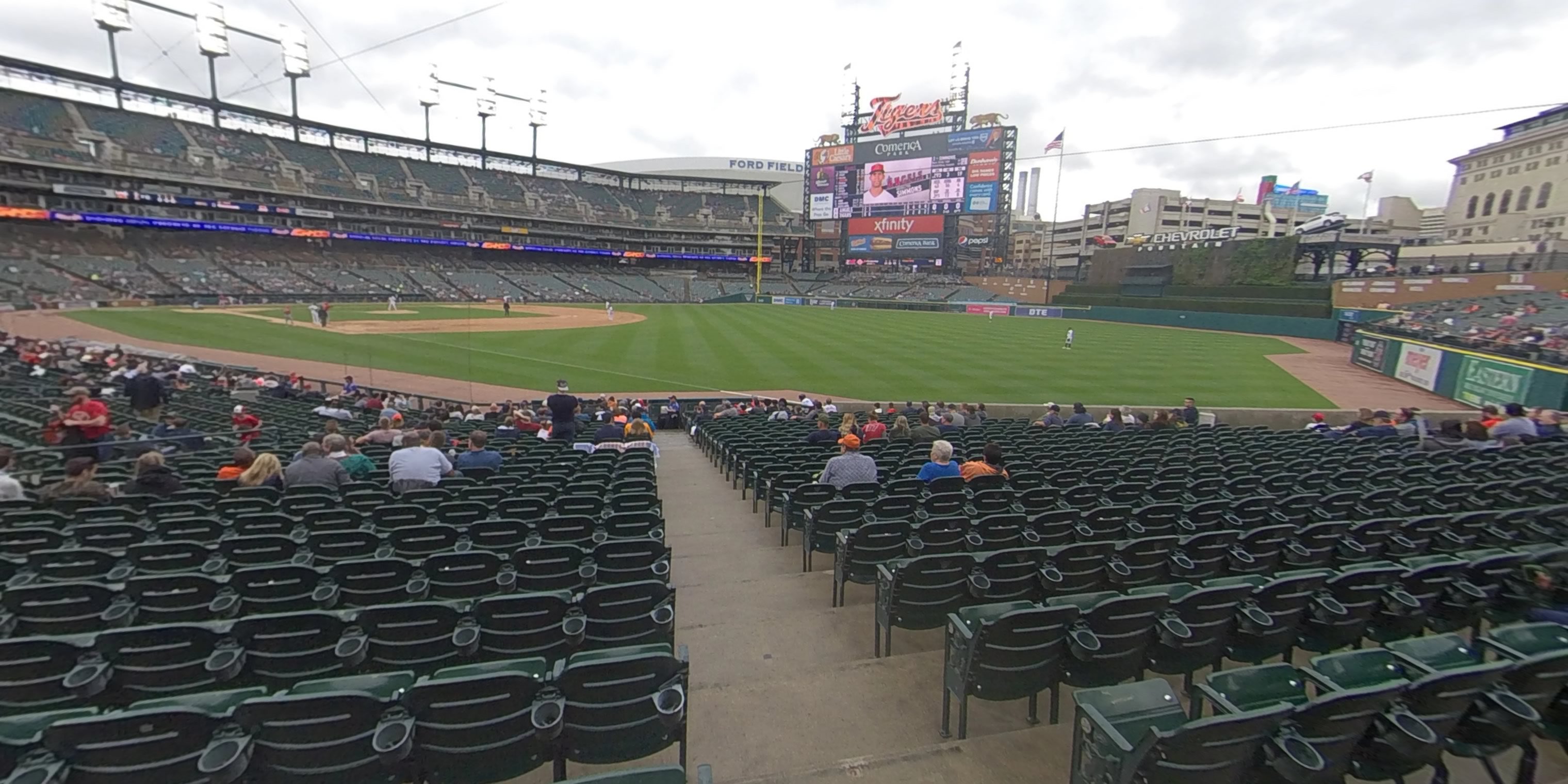 section 113 panoramic seat view  for baseball - comerica park