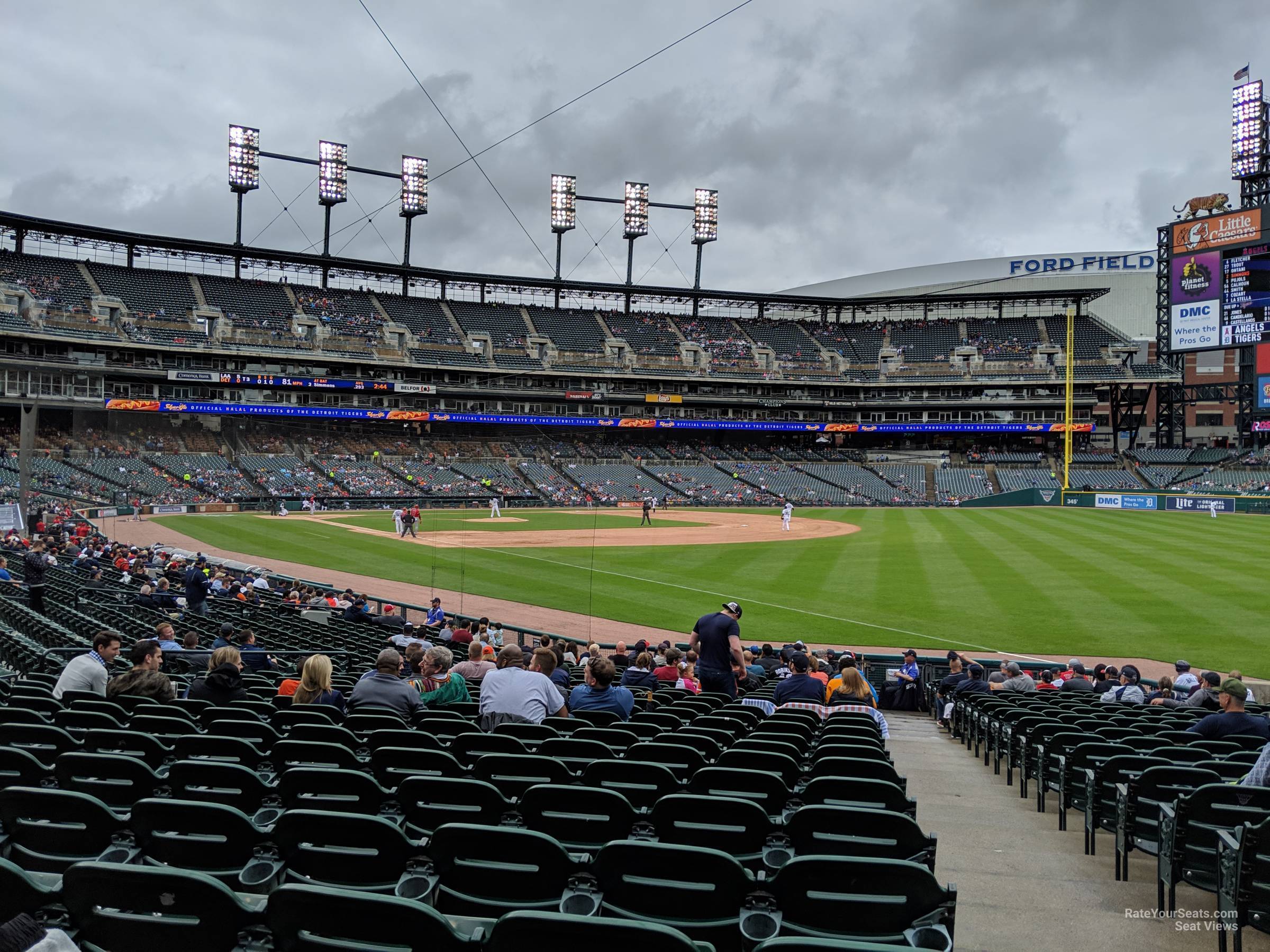 section 114, row 29 seat view  for baseball - comerica park