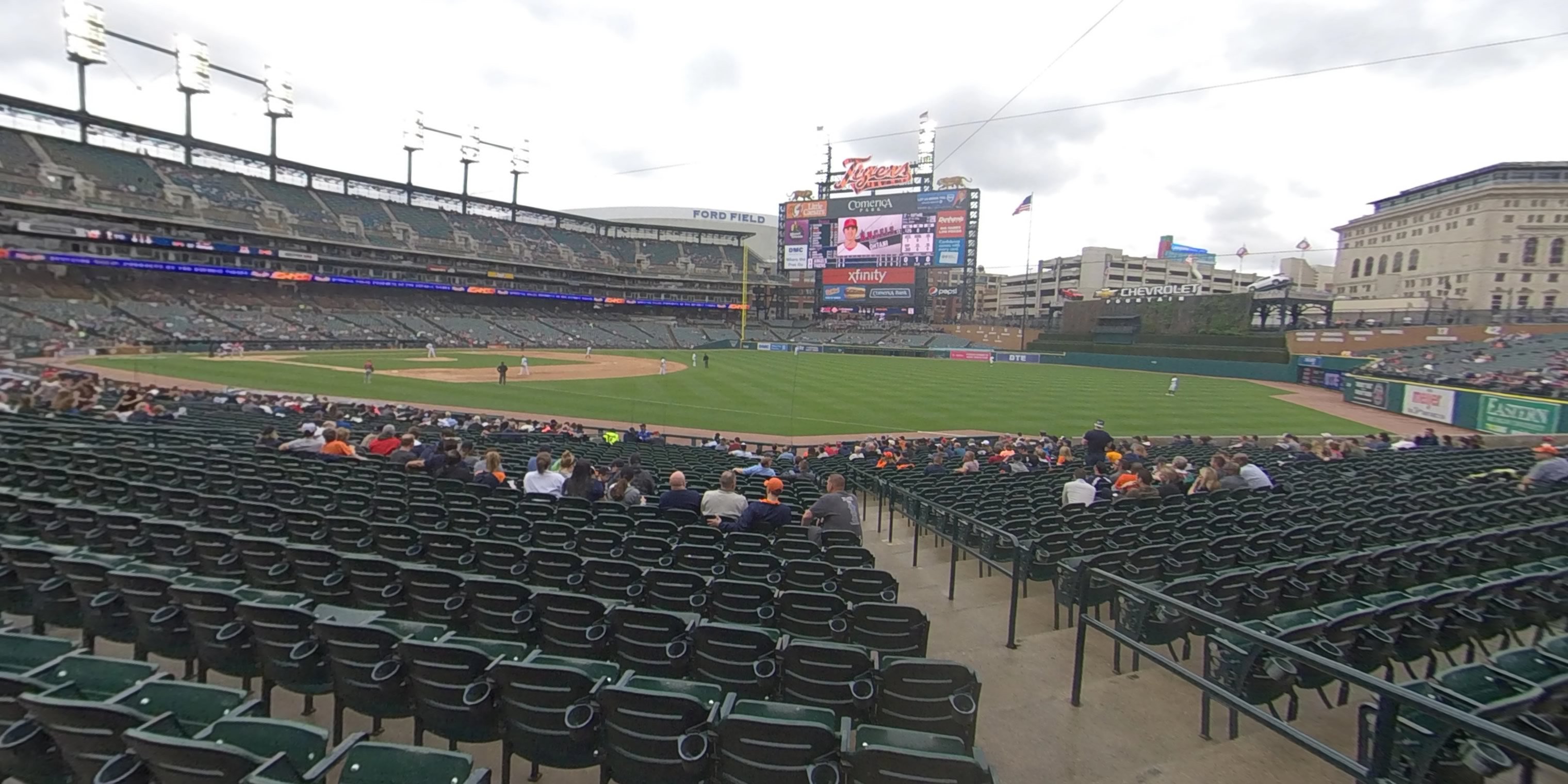section 115 panoramic seat view  for baseball - comerica park