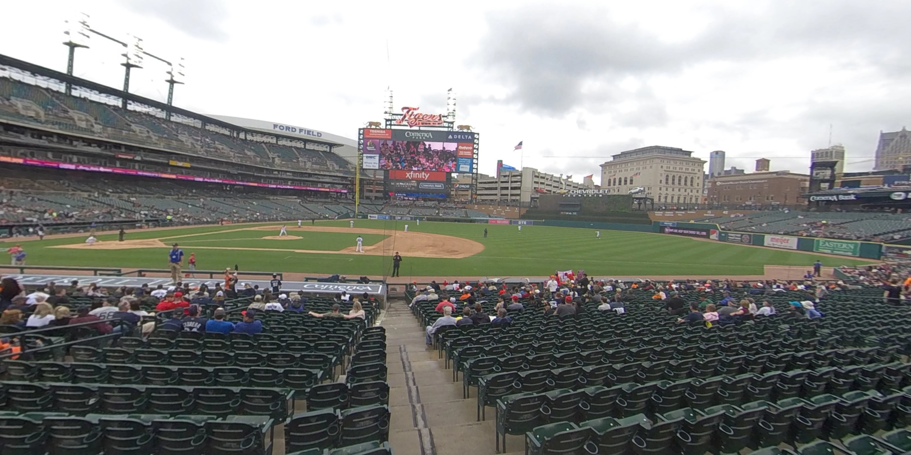 section 119 panoramic seat view  for baseball - comerica park