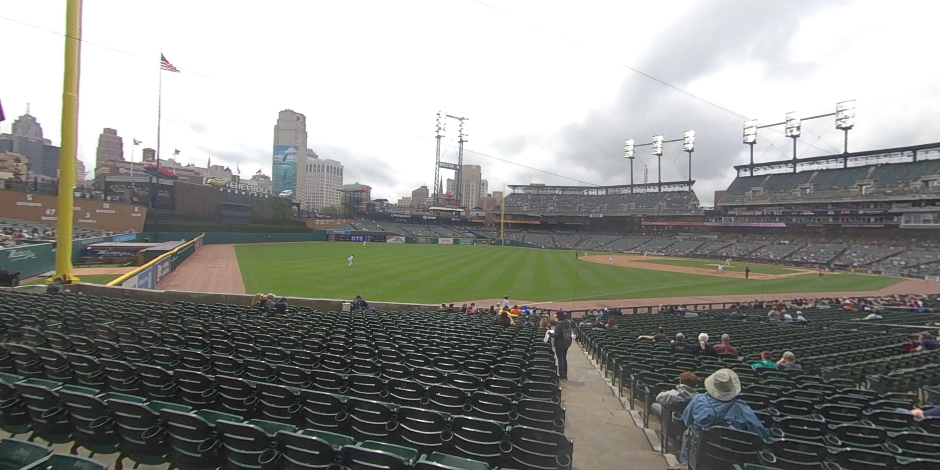 section 141 panoramic seat view  for baseball - comerica park
