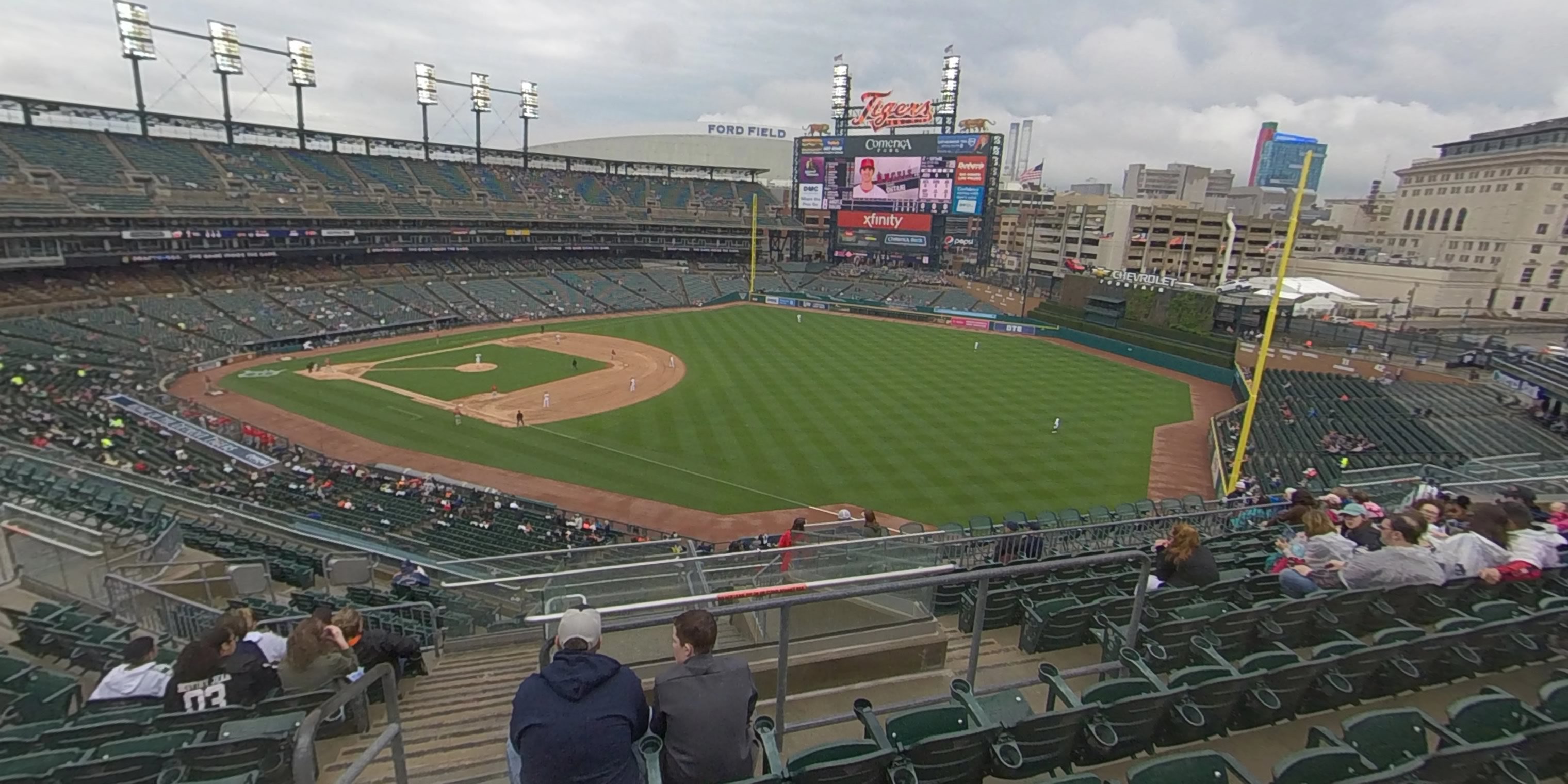 section 213 panoramic seat view  for baseball - comerica park