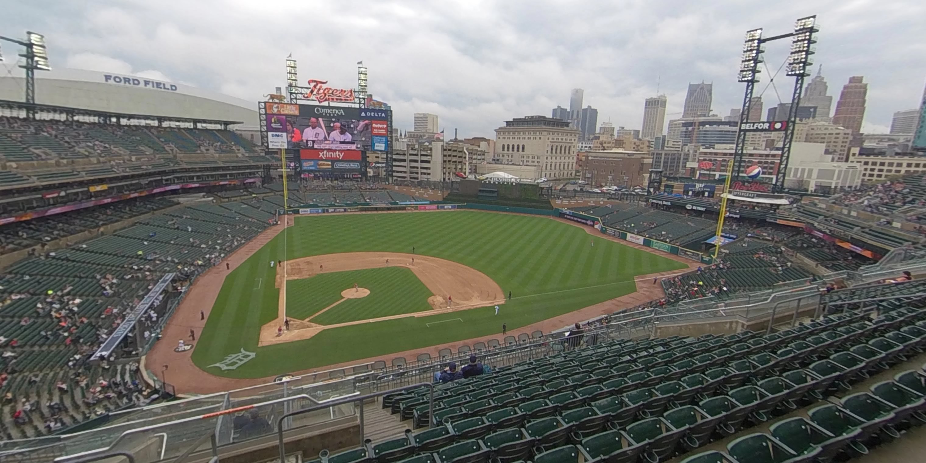 section 323 panoramic seat view  for baseball - comerica park