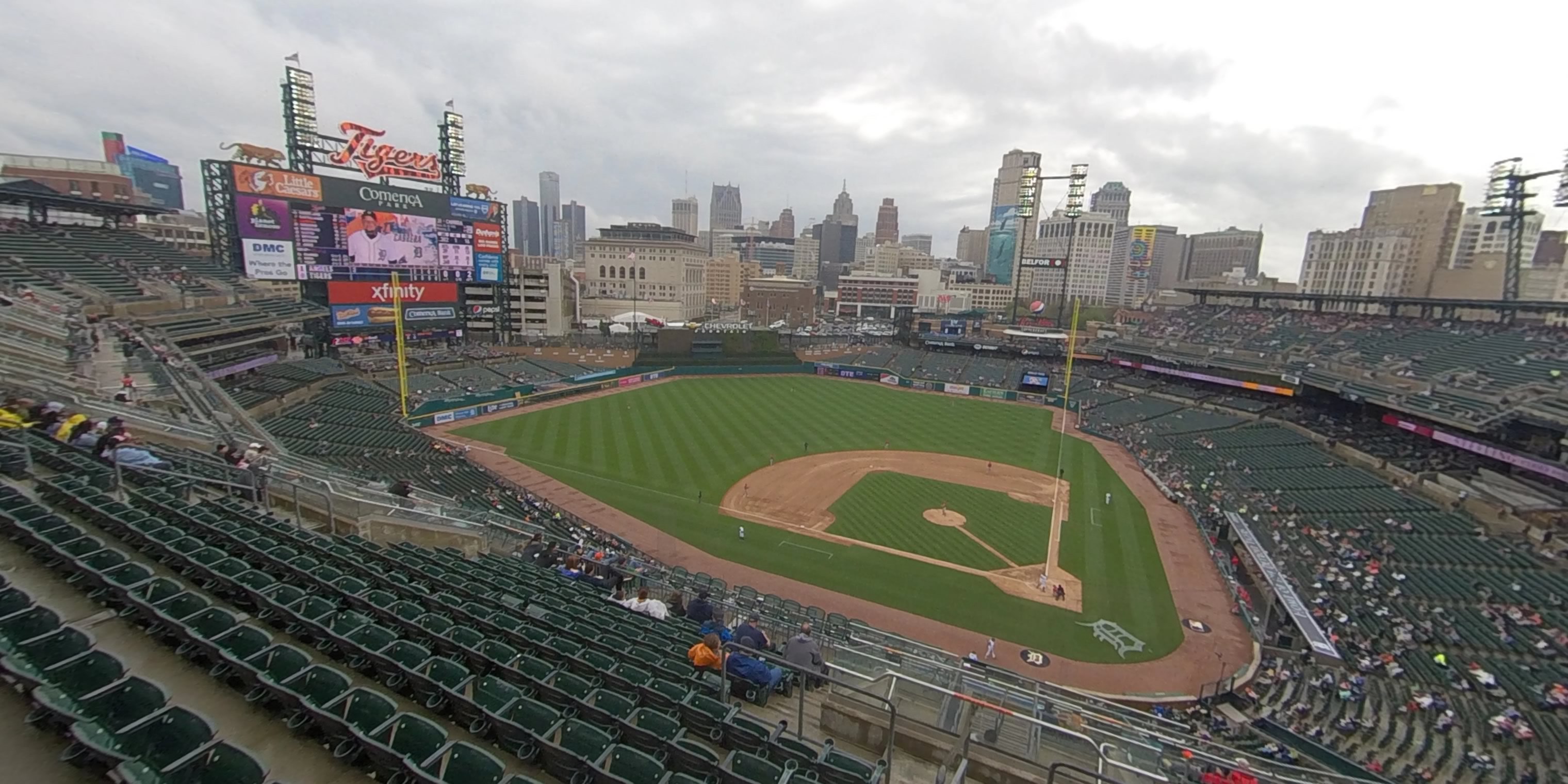 section 331 panoramic seat view  for baseball - comerica park
