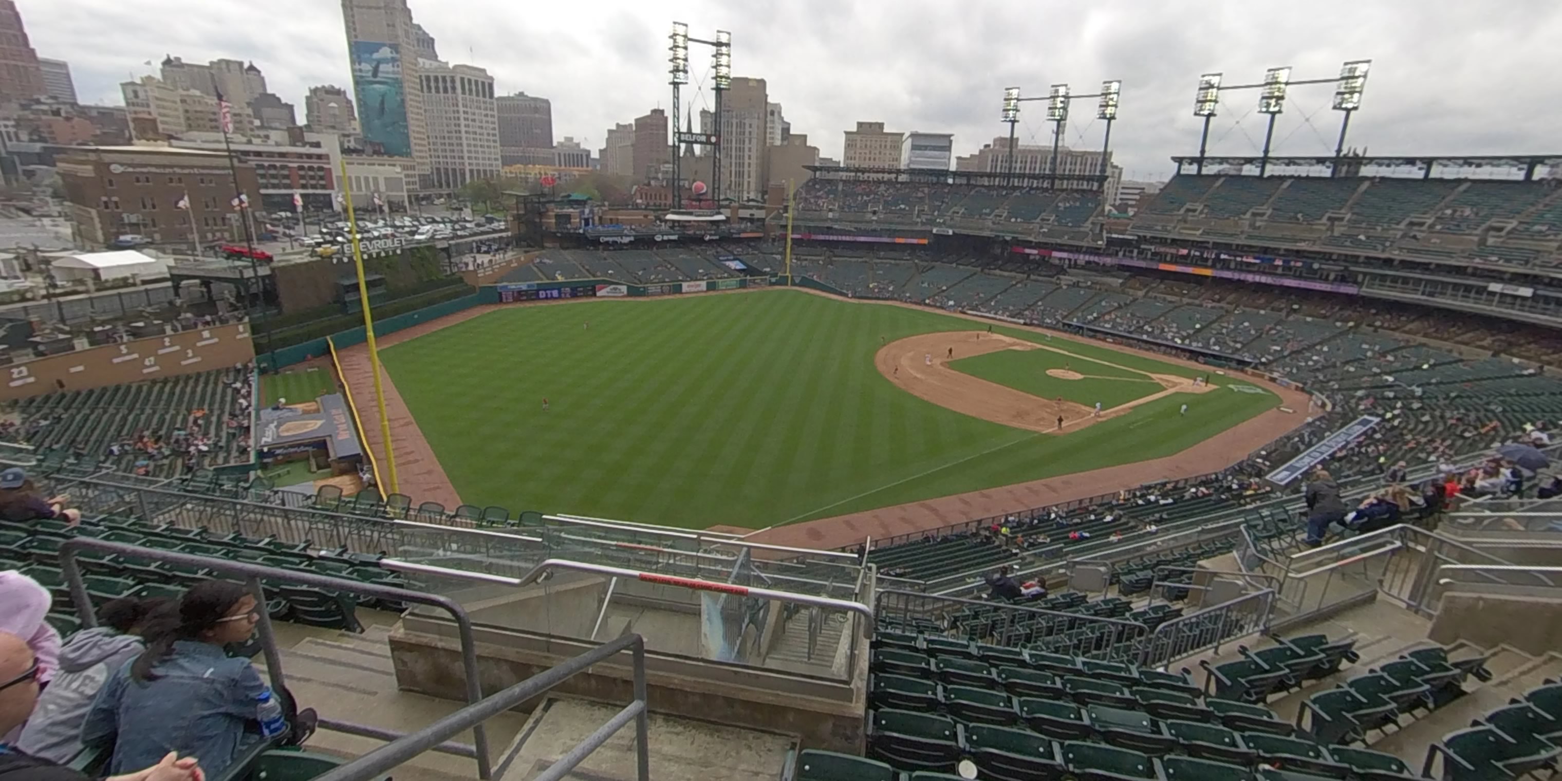 section 342 panoramic seat view  for baseball - comerica park