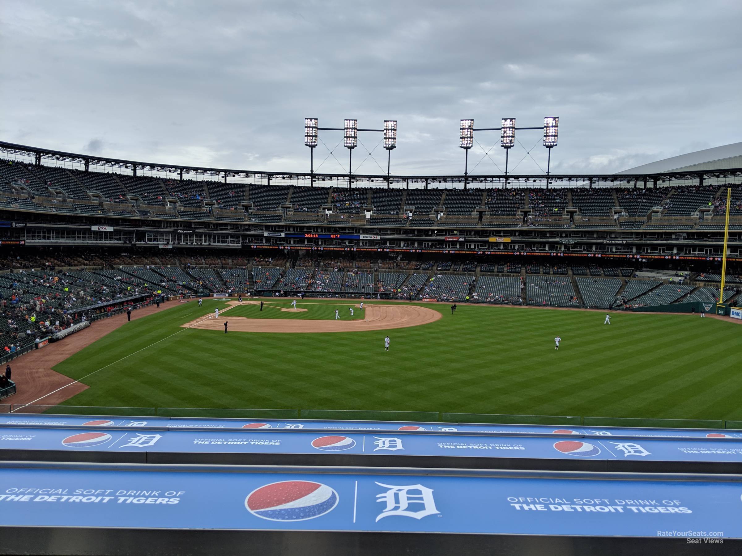 right field balcony 2 seat view  for baseball - comerica park