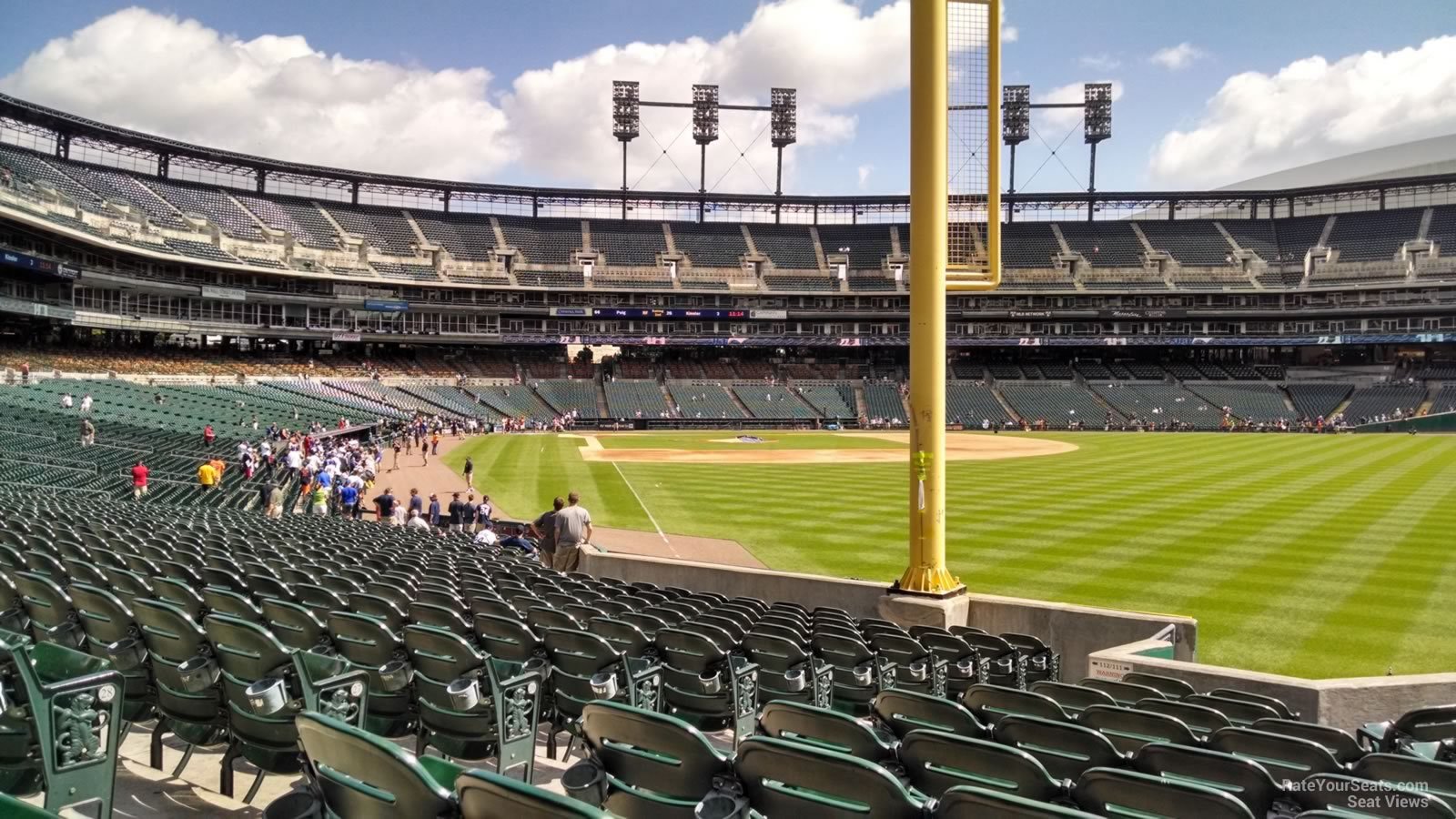 section 111, row 30 seat view  for baseball - comerica park