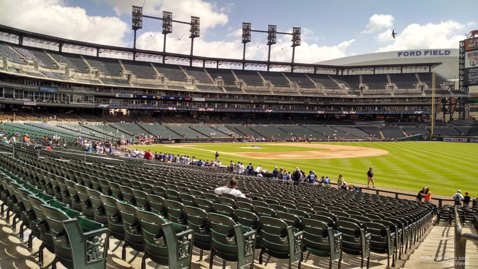 section 115, row 30 seat view  for baseball - comerica park