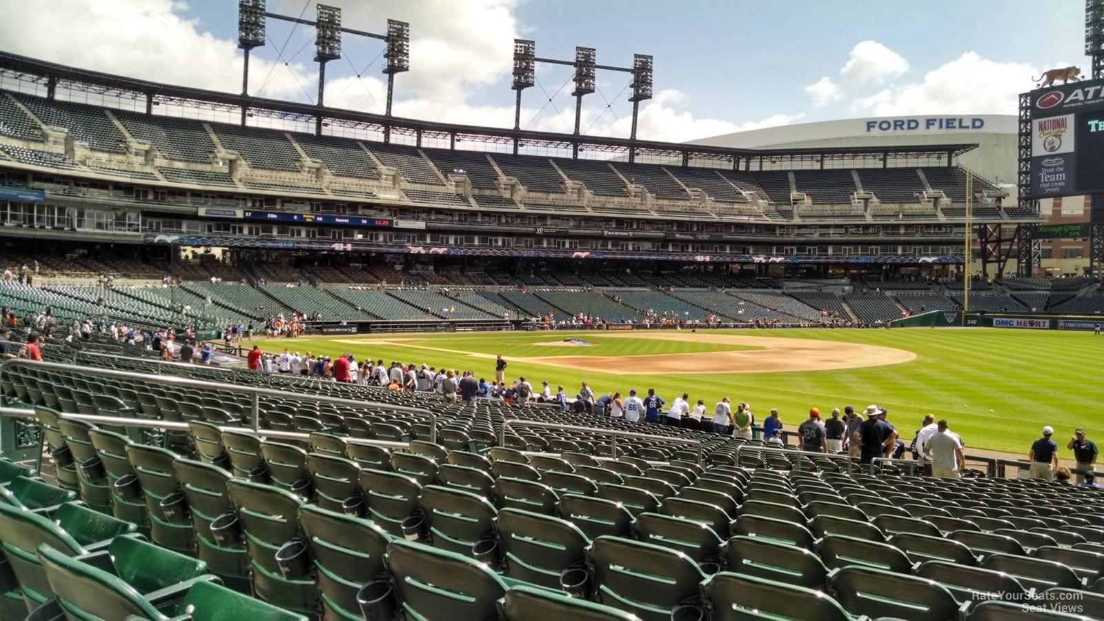 section 116, row 27 seat view for baseball - comerica park