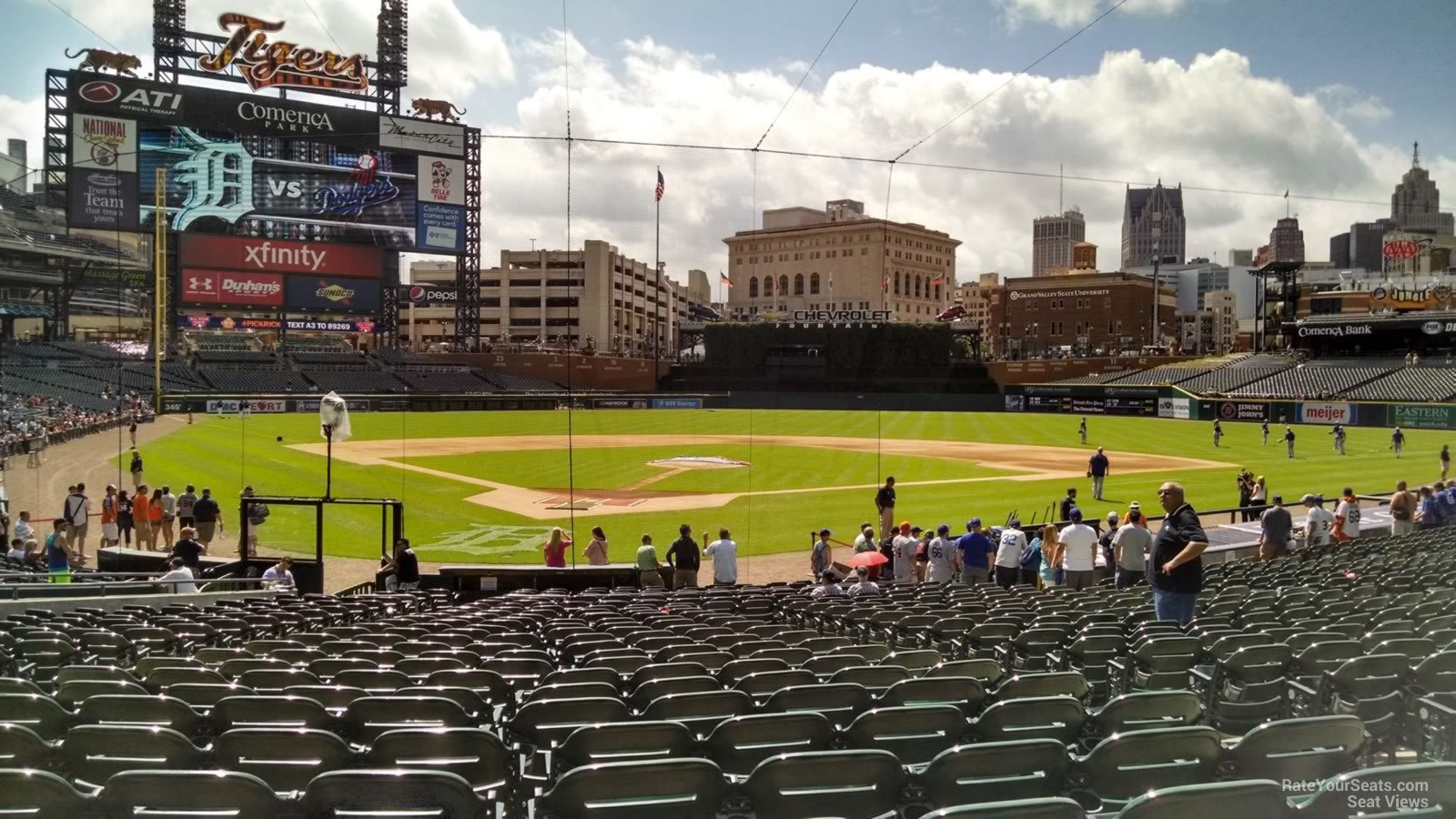 section 126, row 26 seat view  for baseball - comerica park