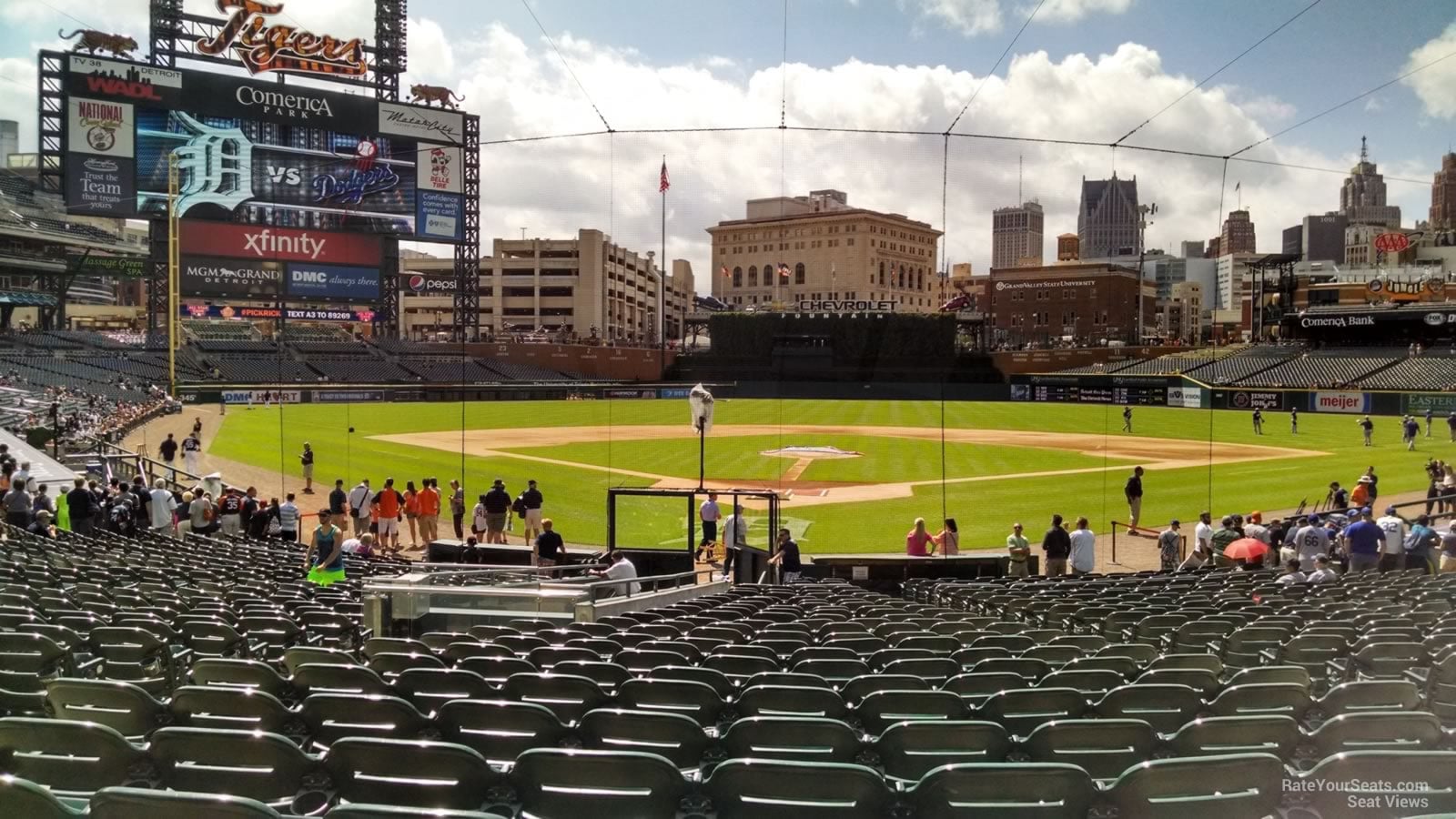 section 127, row 26 seat view  for baseball - comerica park
