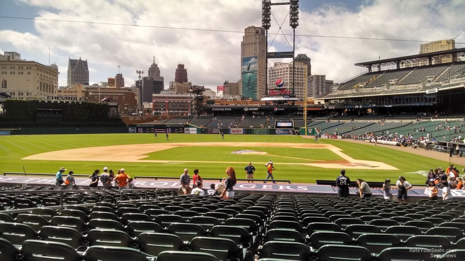 section 132, row 26 seat view  for baseball - comerica park