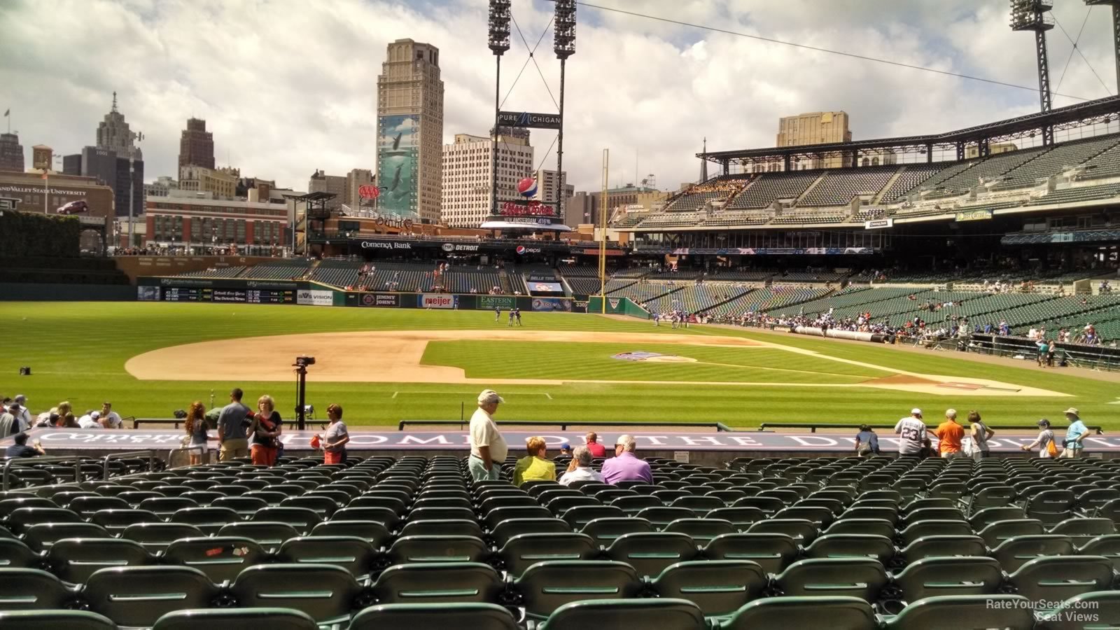 section 134, row 26 seat view  for baseball - comerica park
