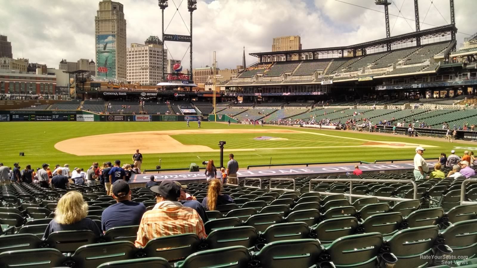 comerica park section 135 detroit tigers rateyourseats com tigers seating chart comerica park