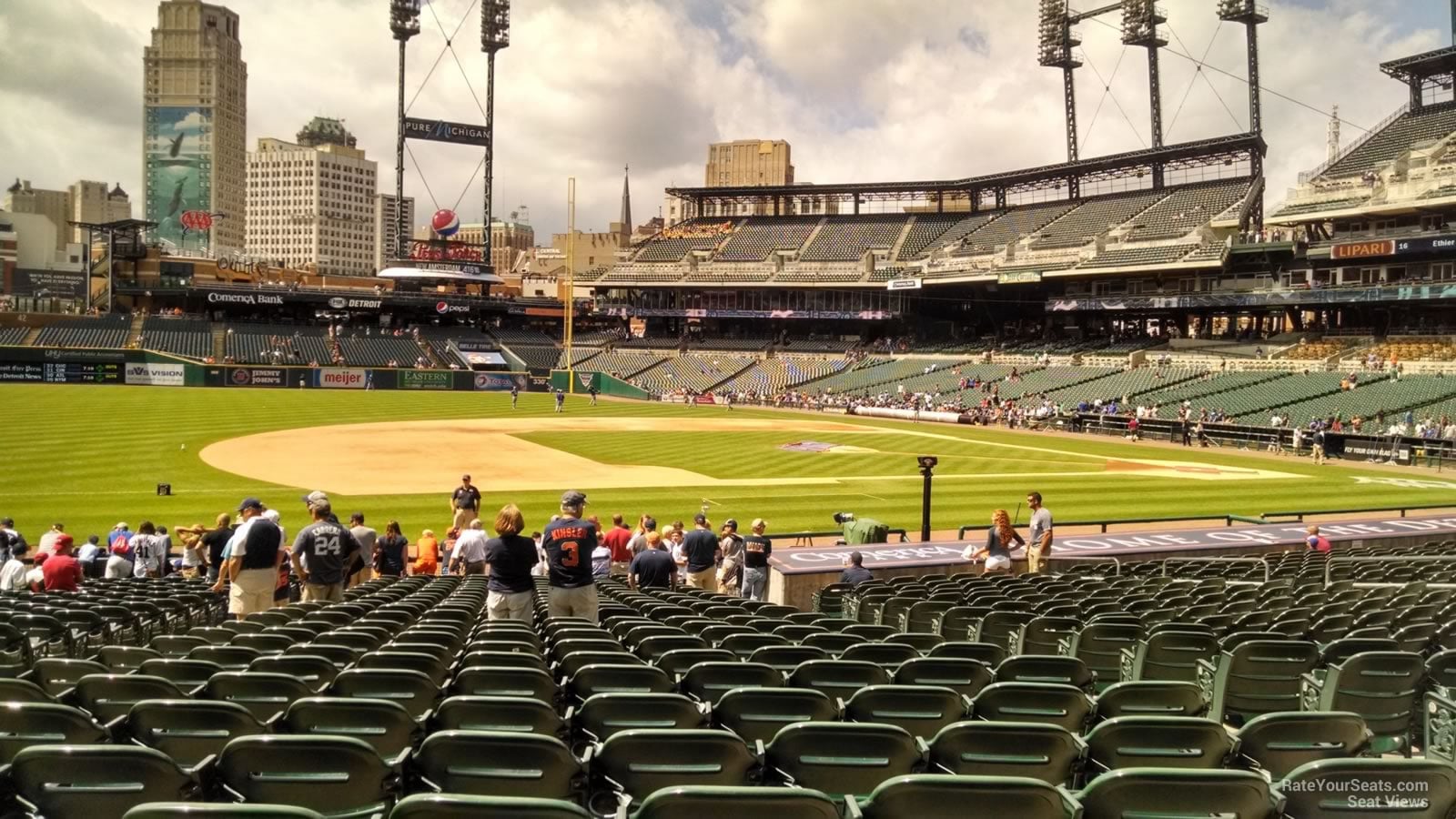section 136, row 26 seat view  for baseball - comerica park