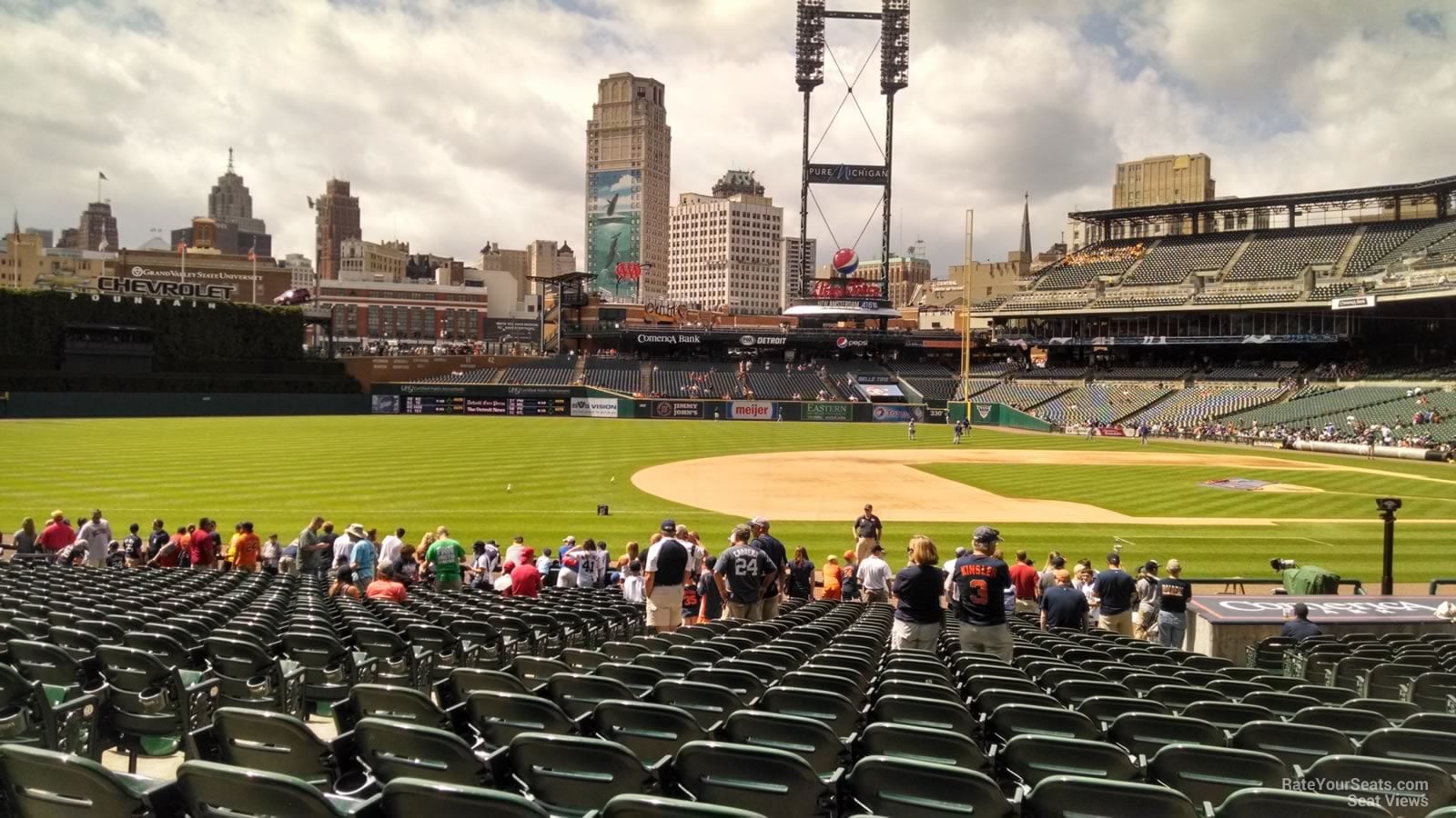 Section 136 at Comerica Park