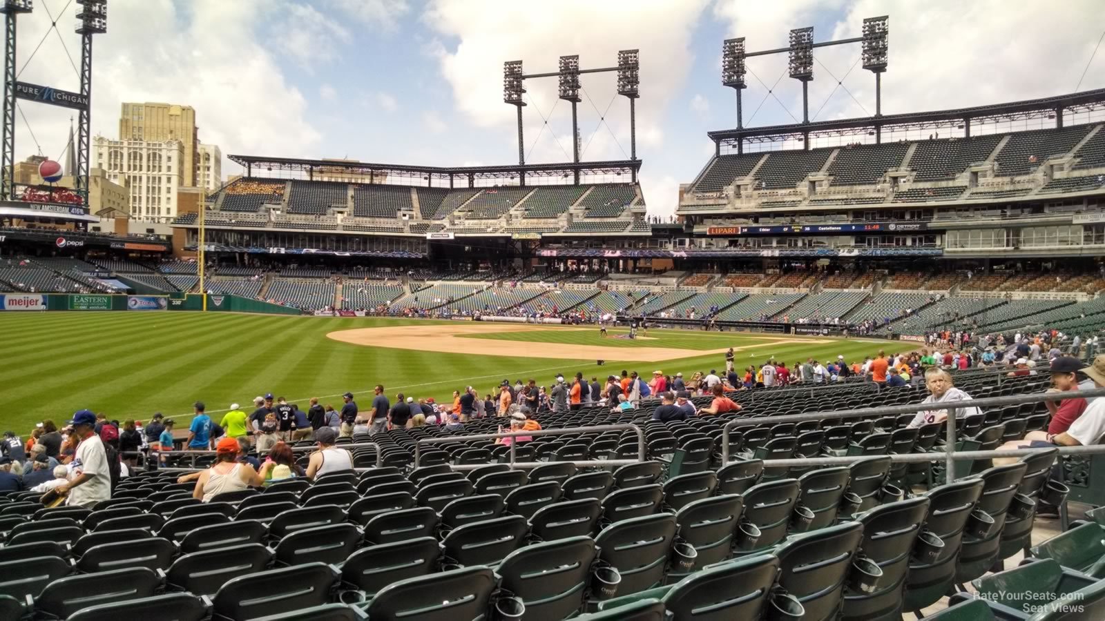 section 140, row 26 seat view  for baseball - comerica park