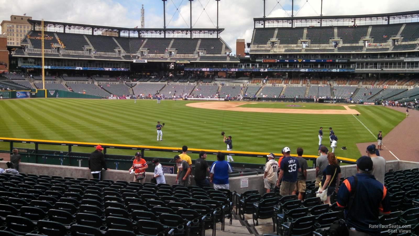 section 146, row r seat view  for baseball - comerica park