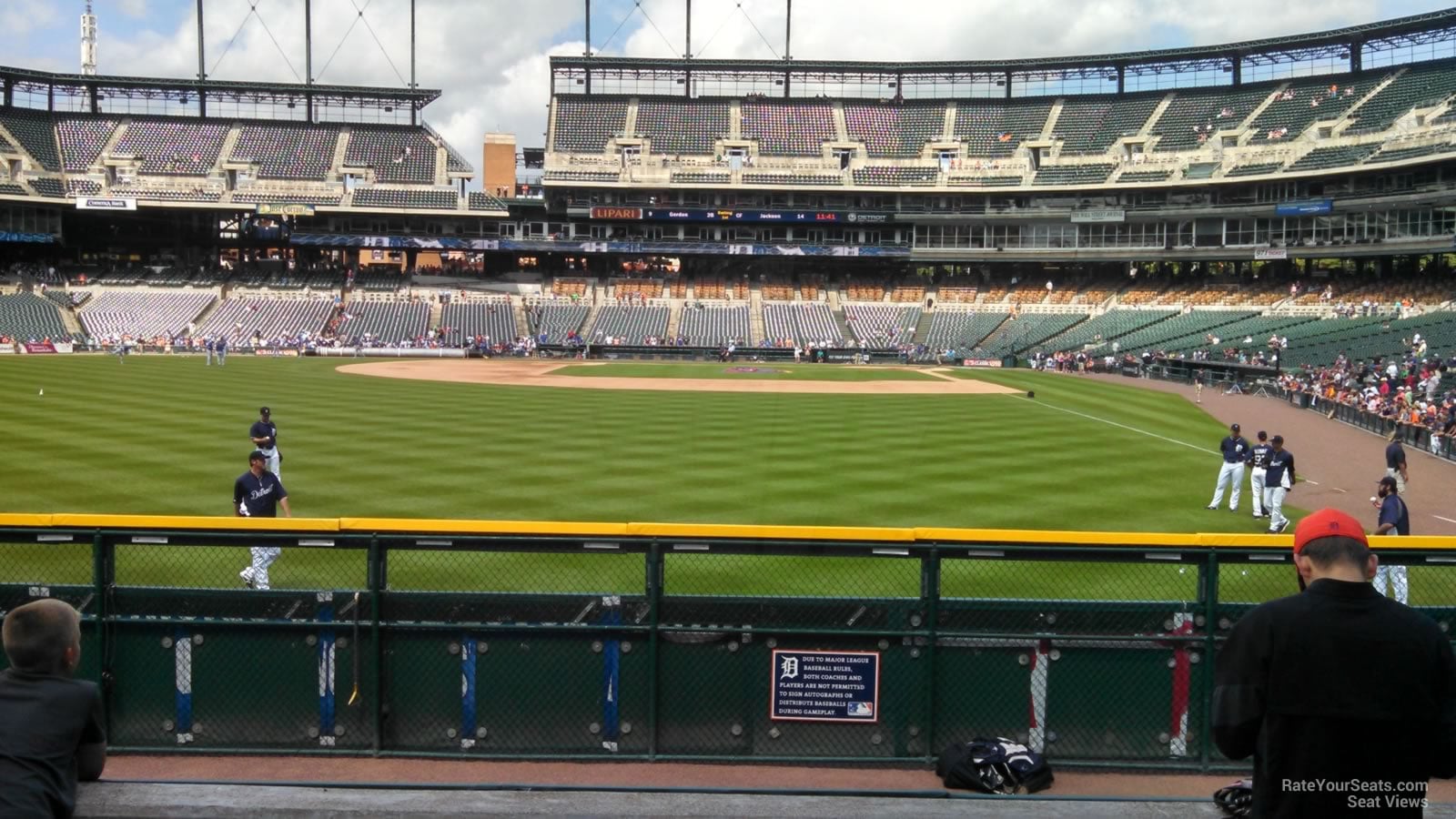 section 147, row a seat view  for baseball - comerica park
