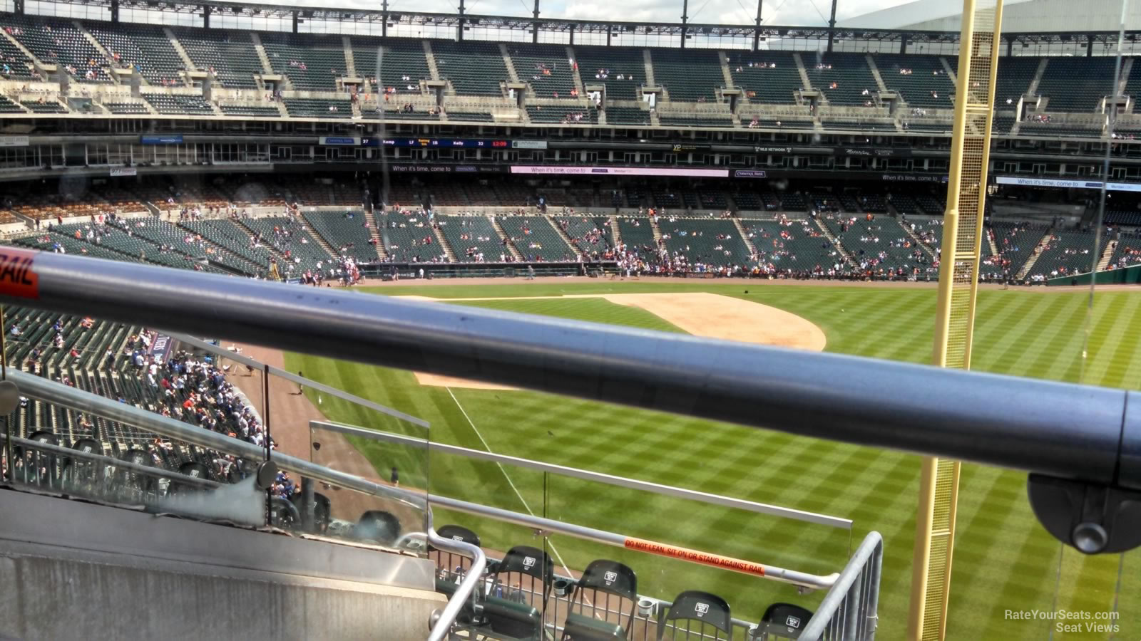 section 210, row 5 seat view  for baseball - comerica park