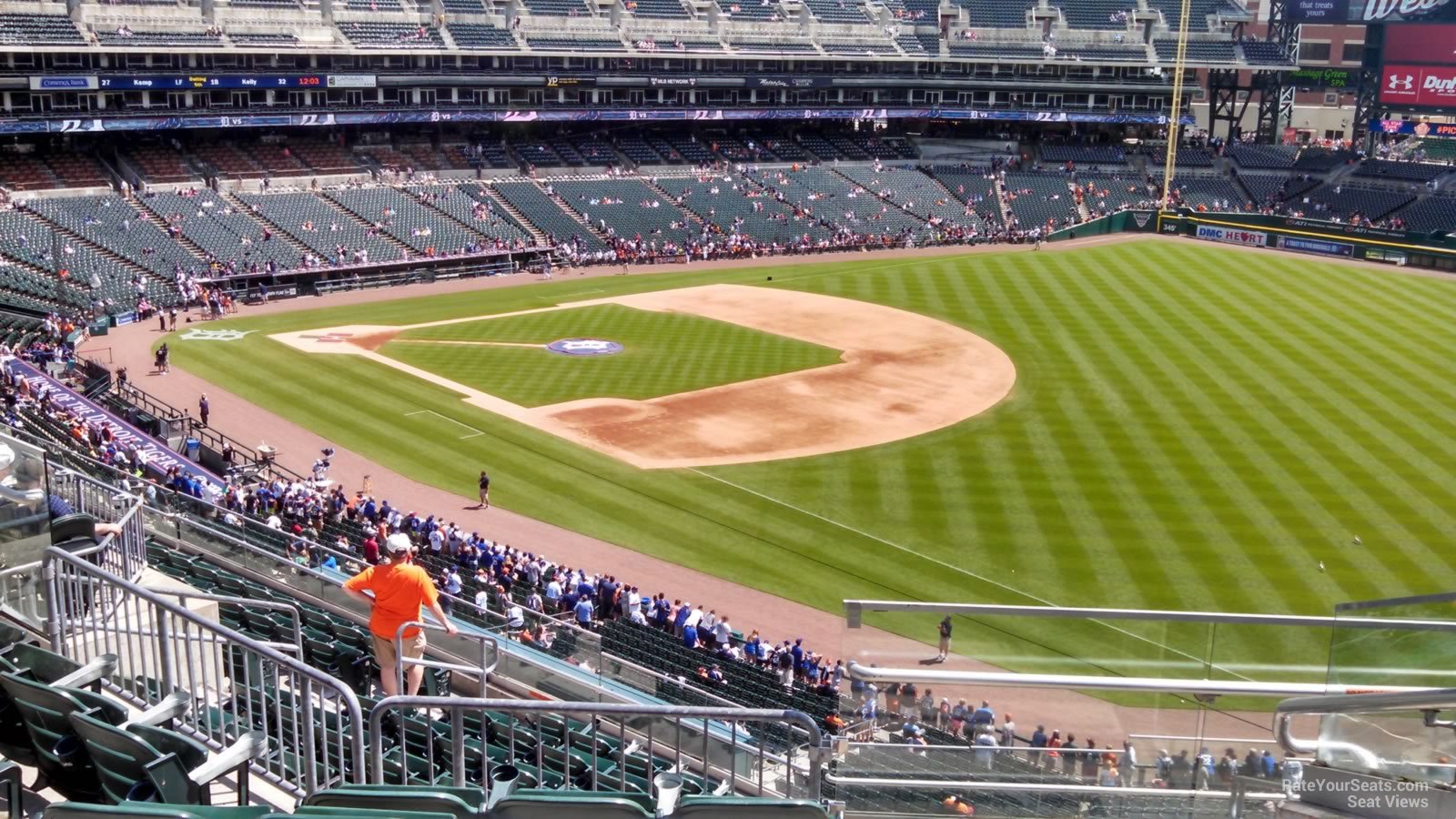 section 214, row 6 seat view  for baseball - comerica park