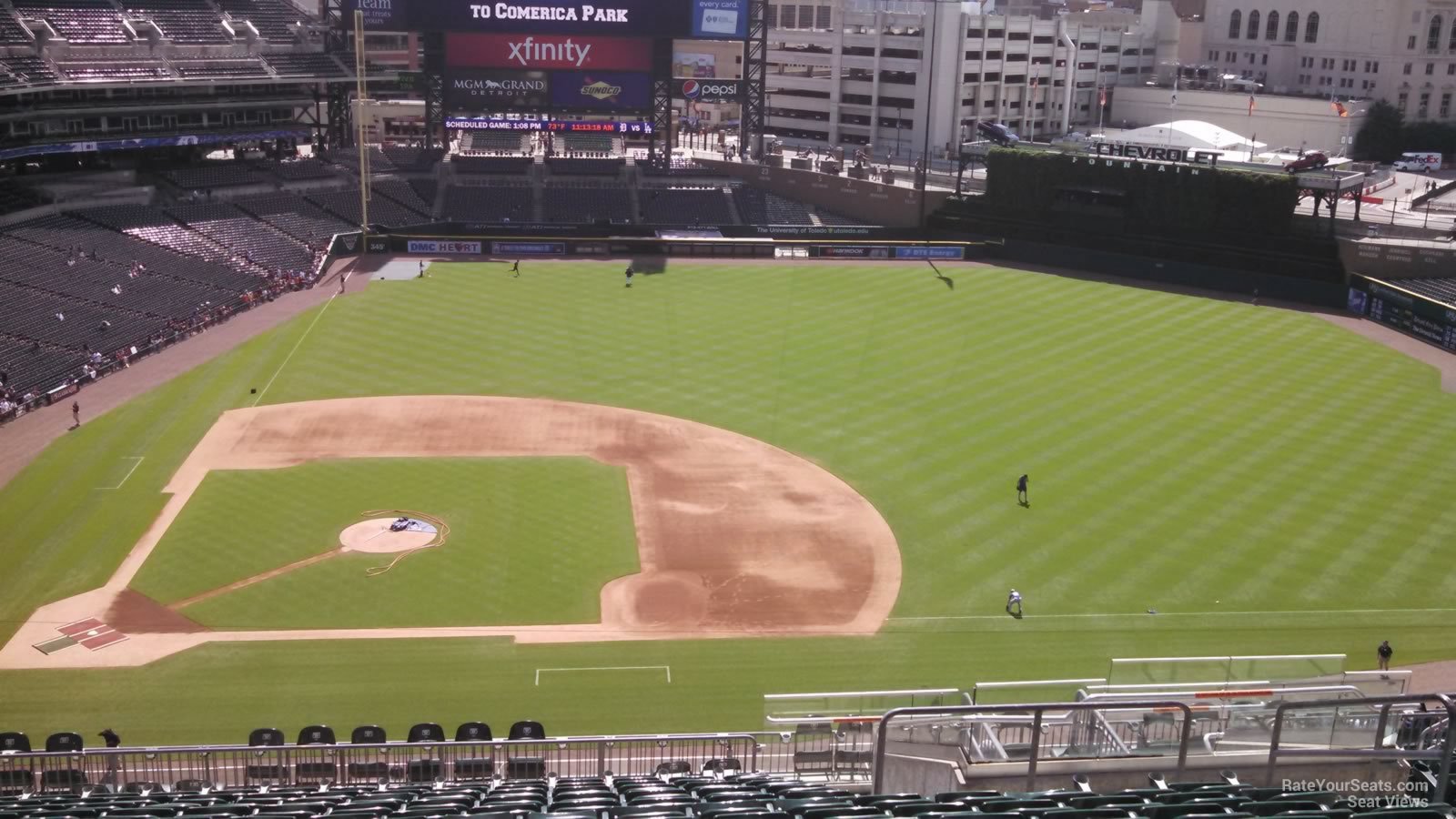 section 322, row 15 seat view  for baseball - comerica park