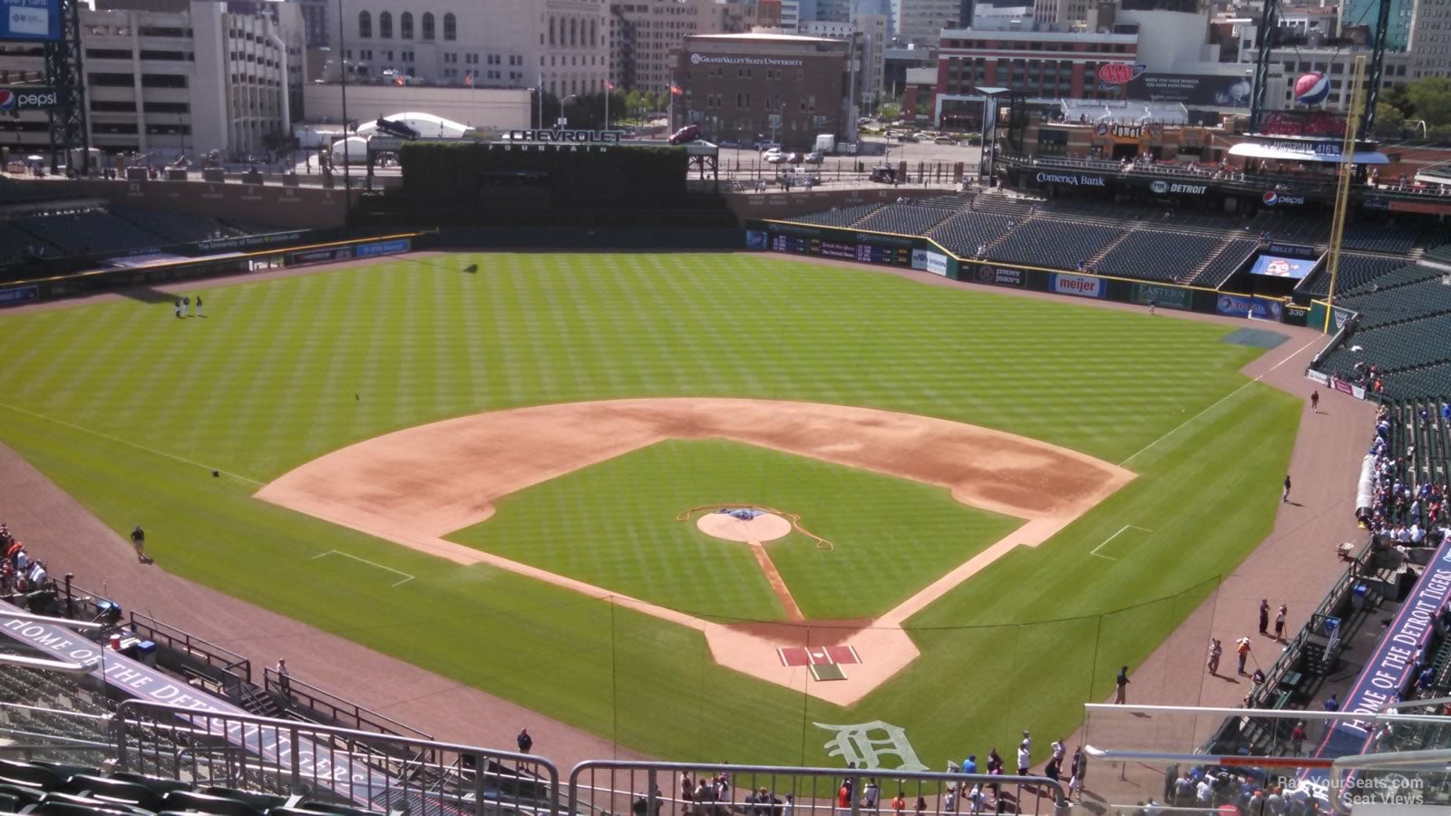 section 329, row 8 seat view  for baseball - comerica park