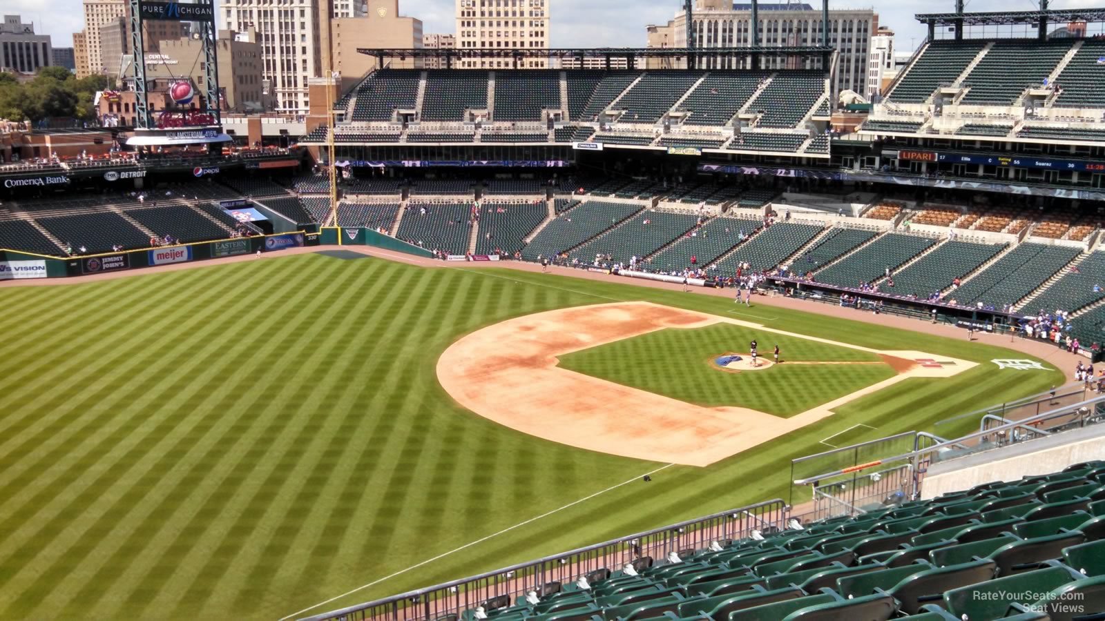 section 339, row 10 seat view  for baseball - comerica park