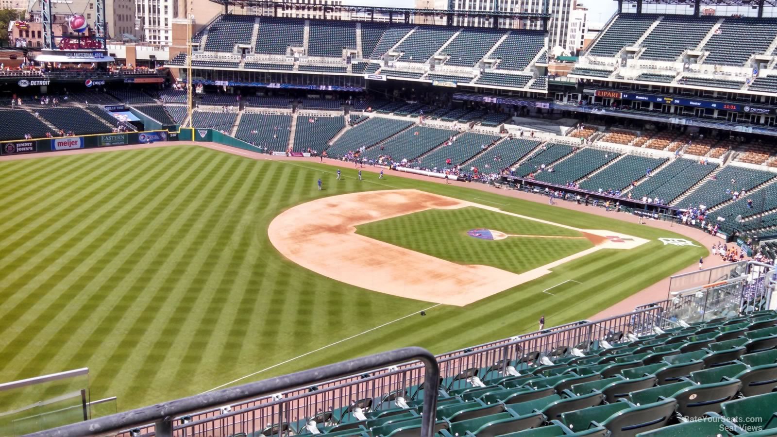 section 340, row 8 seat view  for baseball - comerica park