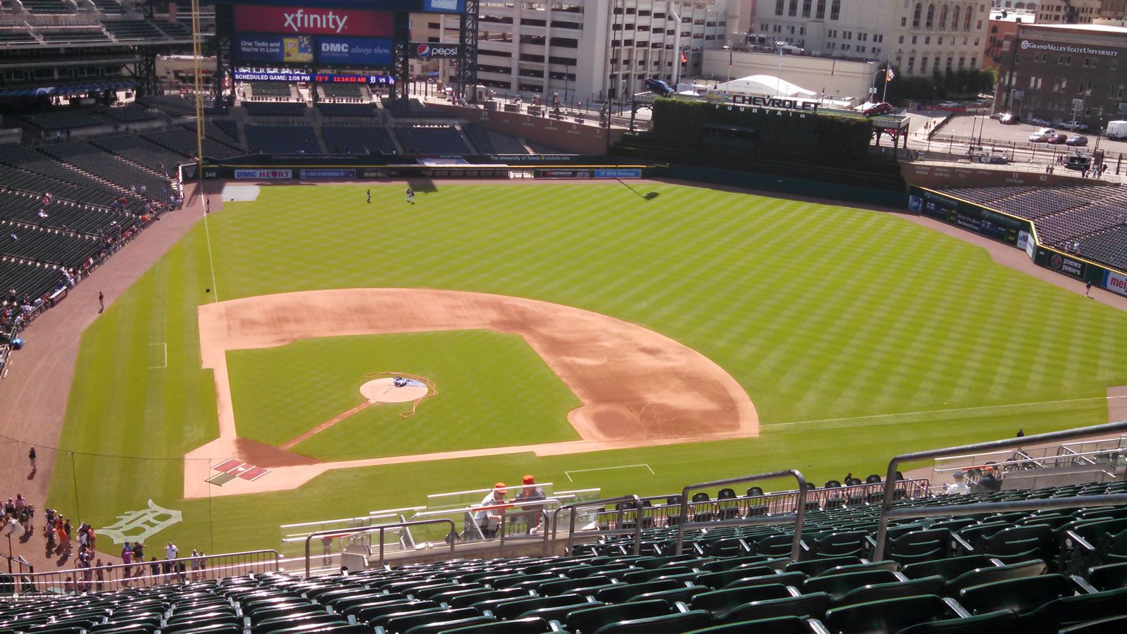 section 324, row 20 seat view  for baseball - comerica park