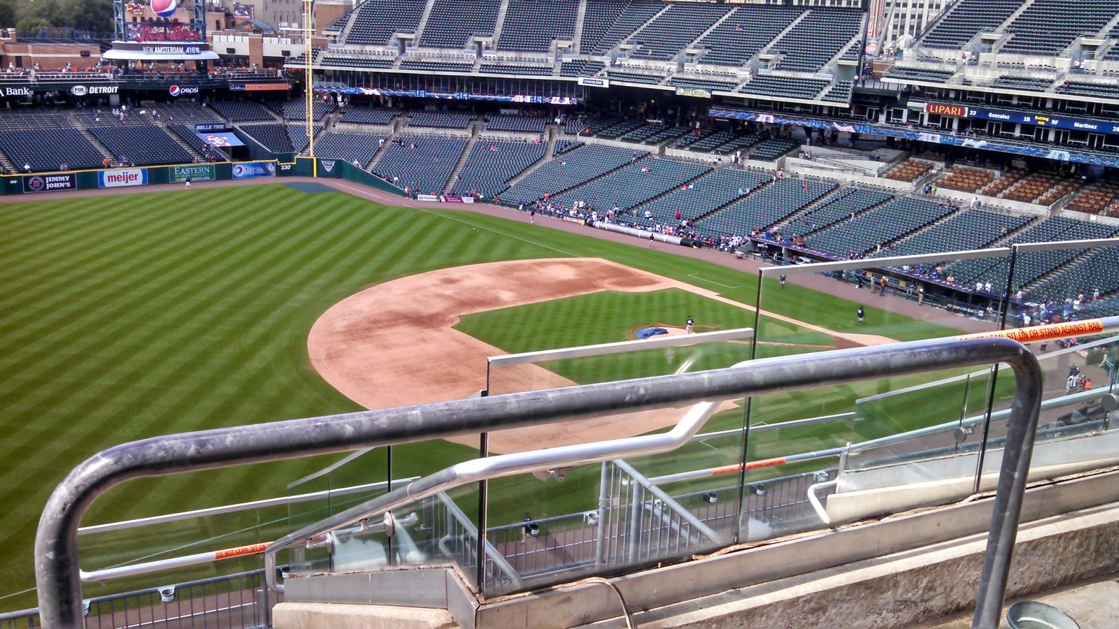 section 338, row 7 seat view  for baseball - comerica park