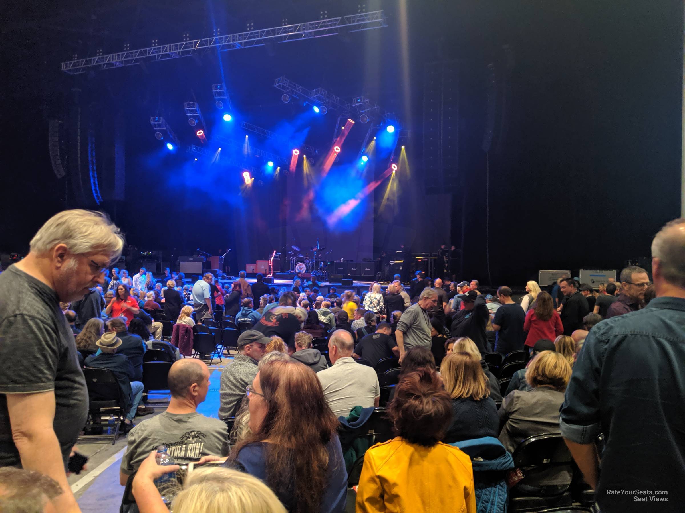 section 102, row k seat view  - concord pavilion