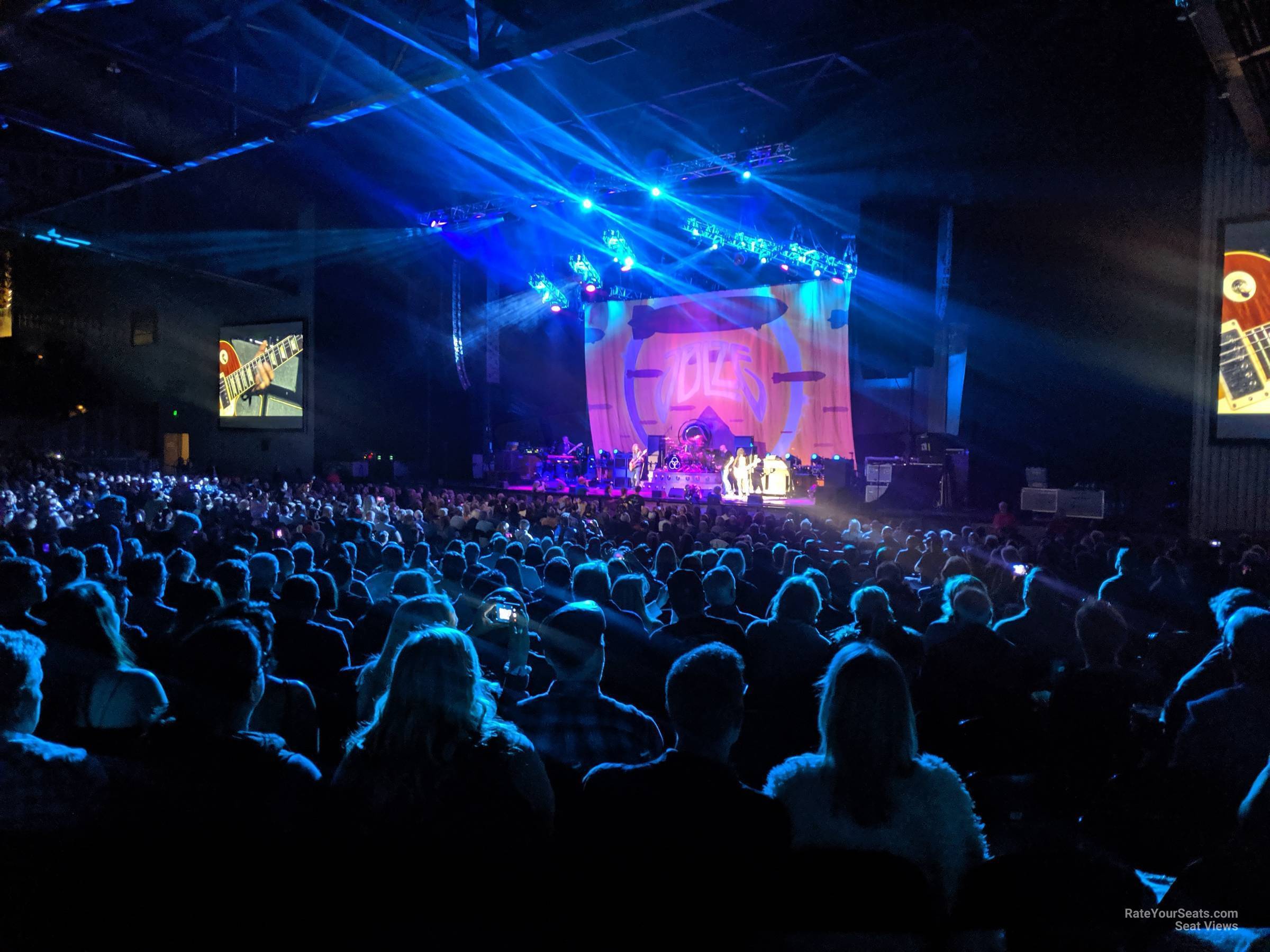 section 102, row w seat view  - concord pavilion