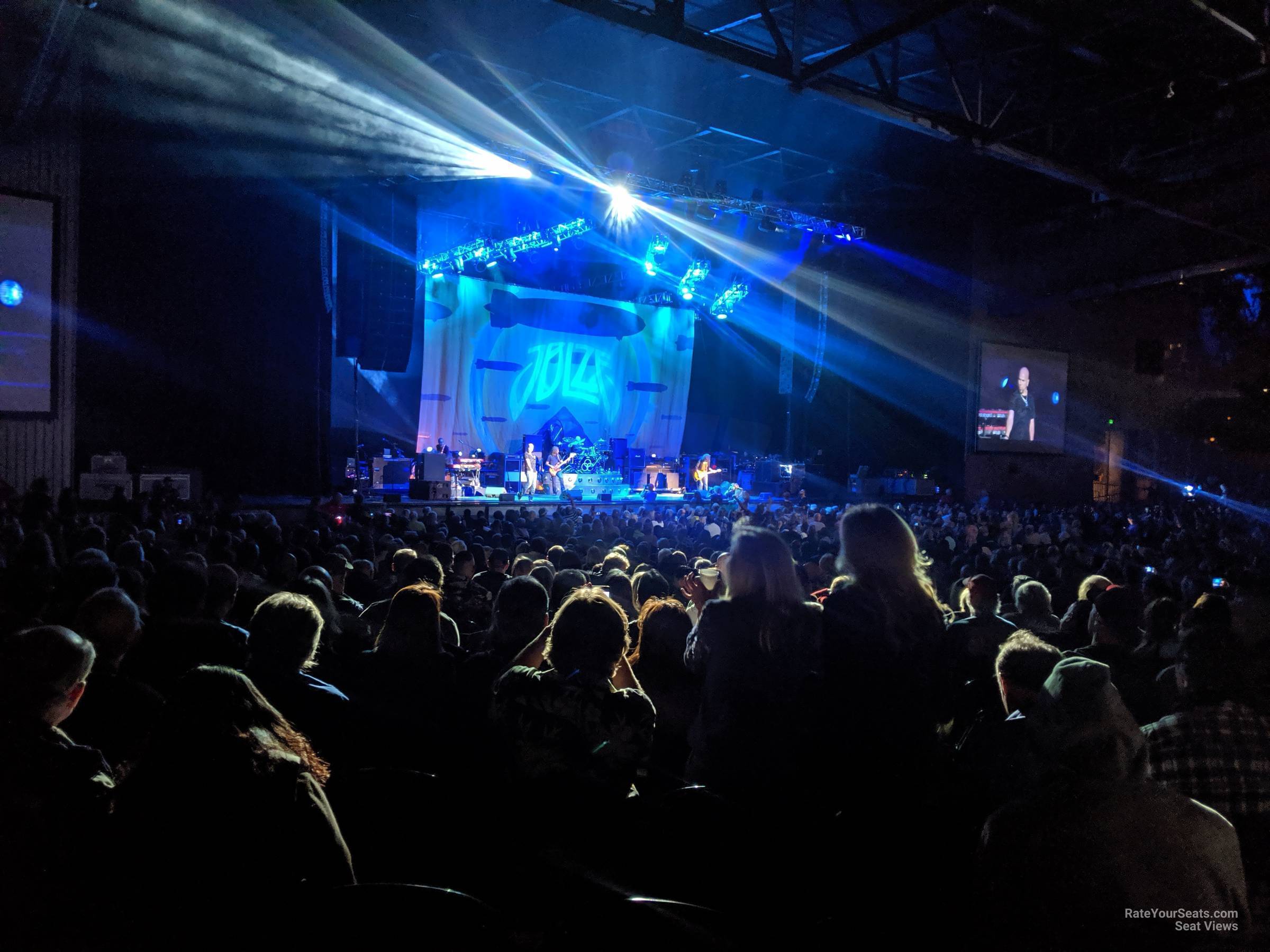 section 106, row w seat view  - concord pavilion