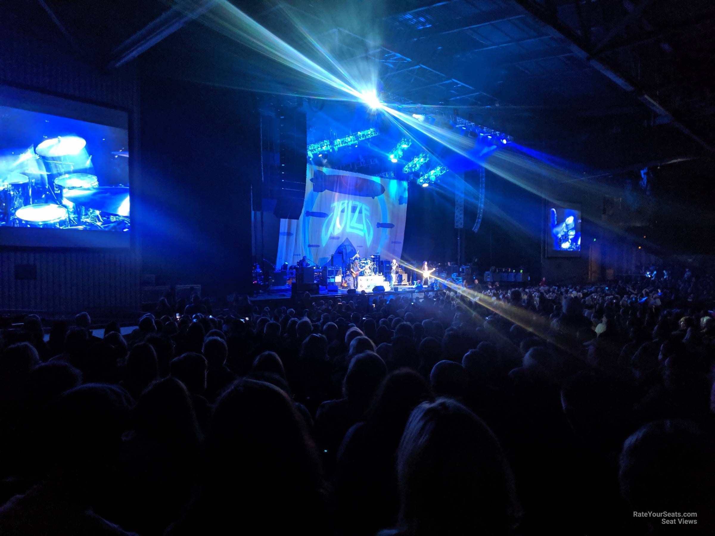 section 107, row w seat view  - concord pavilion