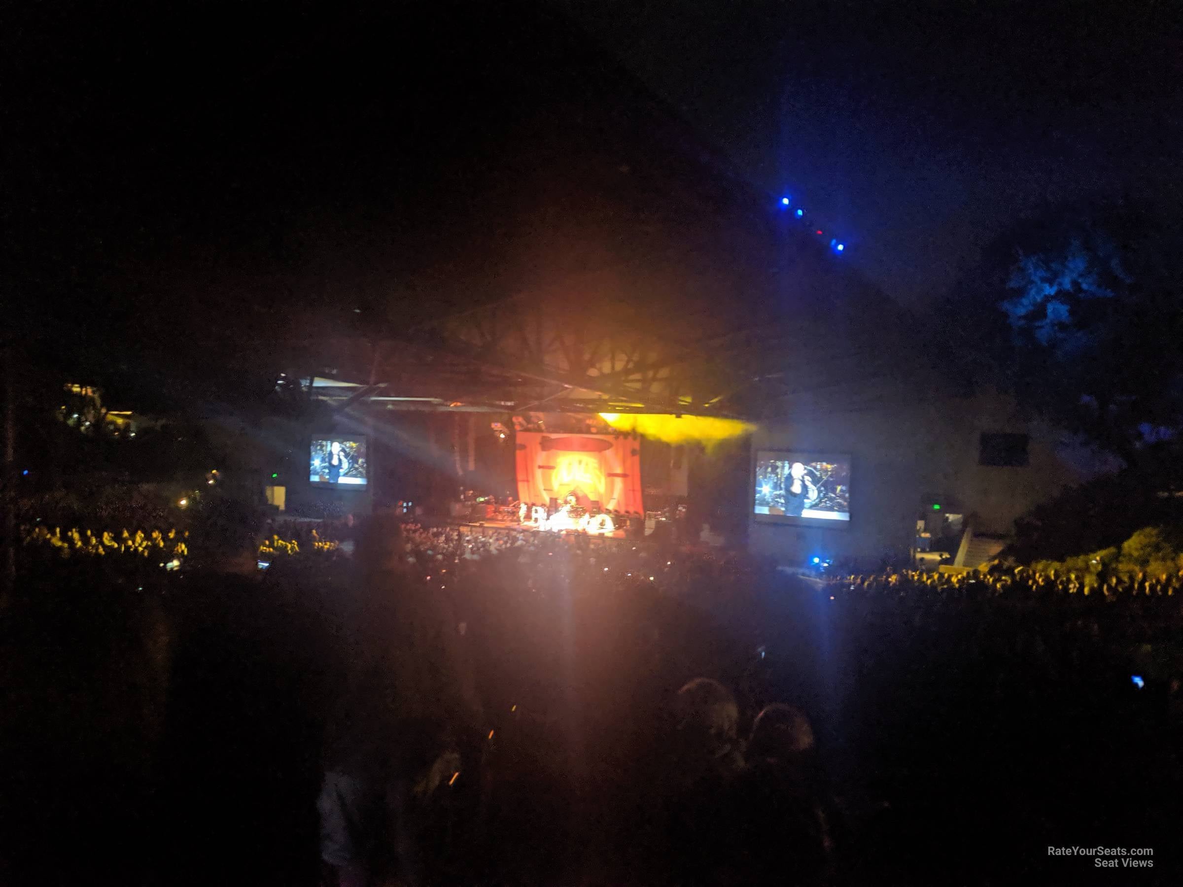 section 202, row x seat view  - concord pavilion