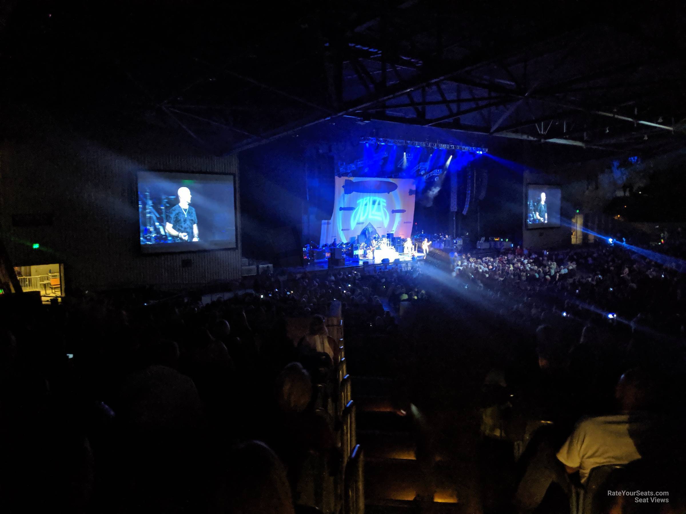 section 209, row pp seat view  - concord pavilion